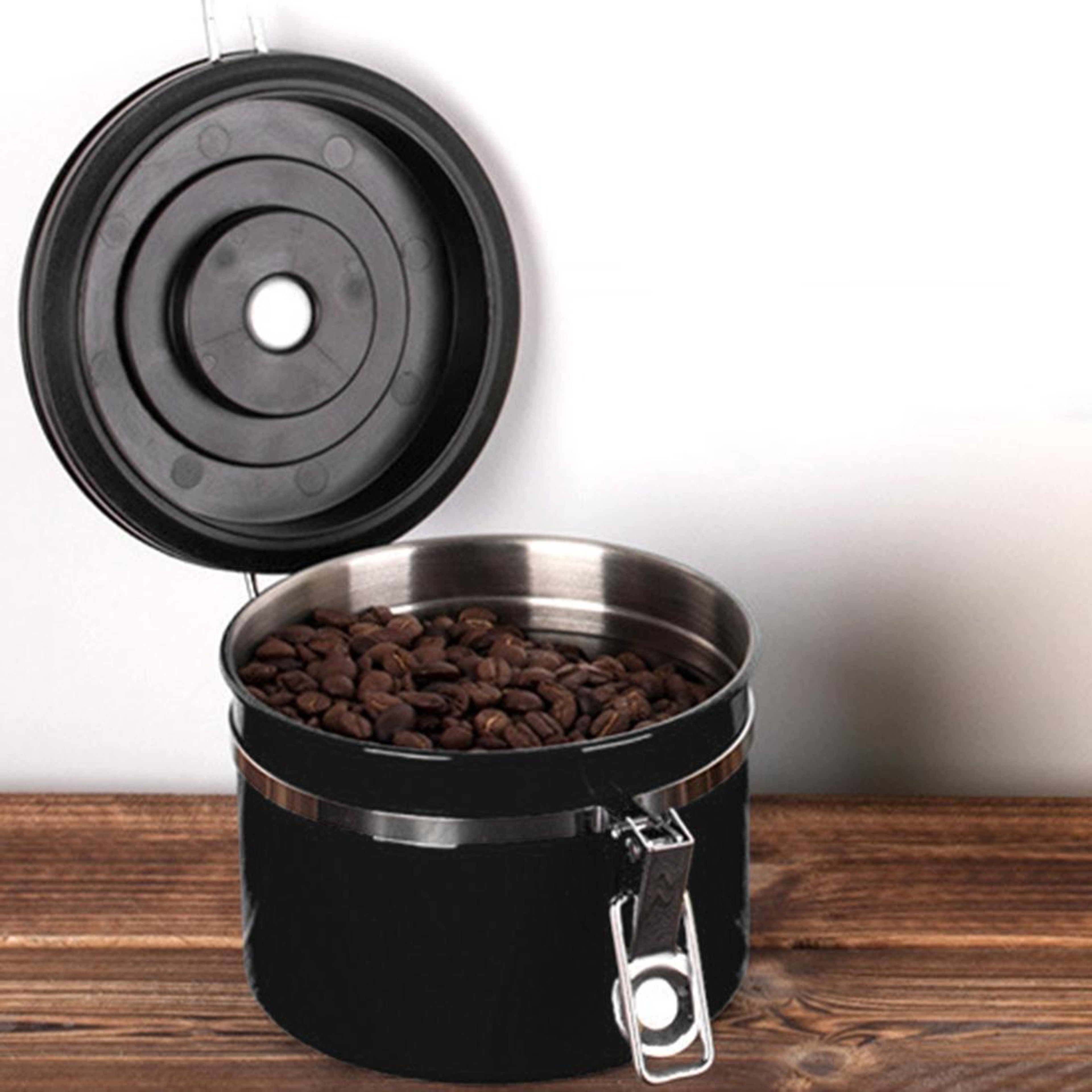 FreshLock 800ml Coffee Bean Storage Container With CO2 Valve Date Tracker  Airtight Seal 3