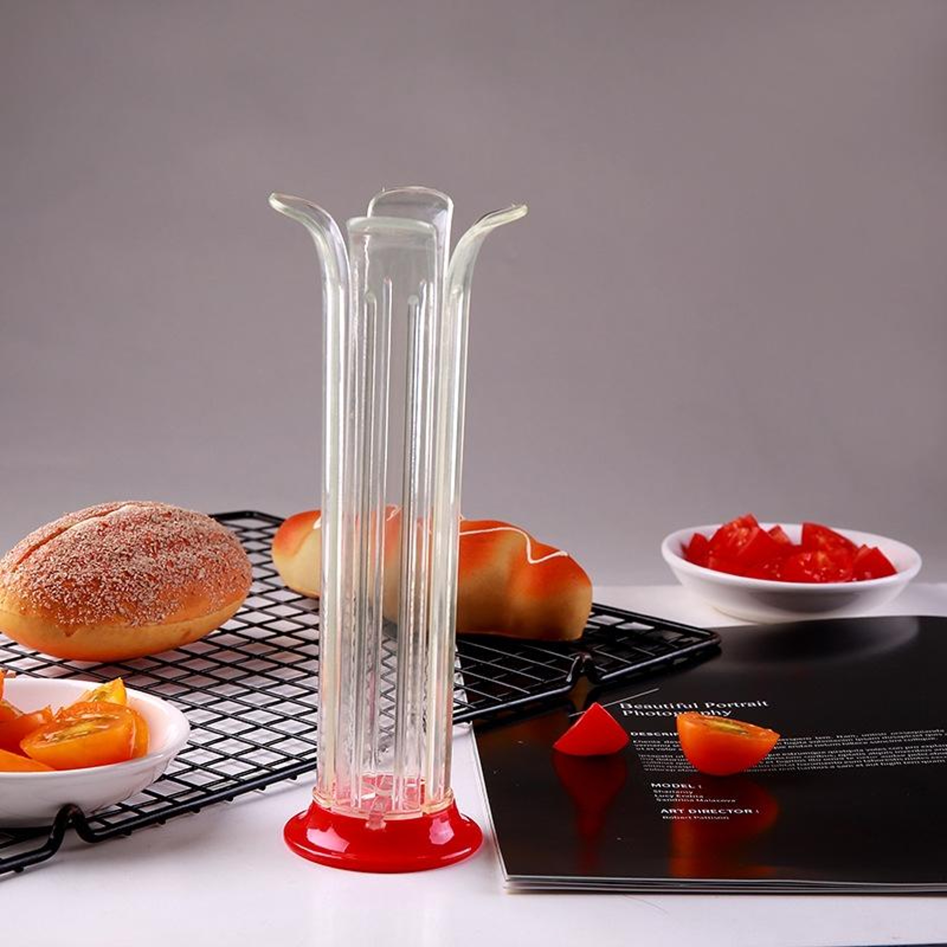 QuickSlice Fruit Cutter for Grapes, Strawberries & Cherry Tomatoes – view 2