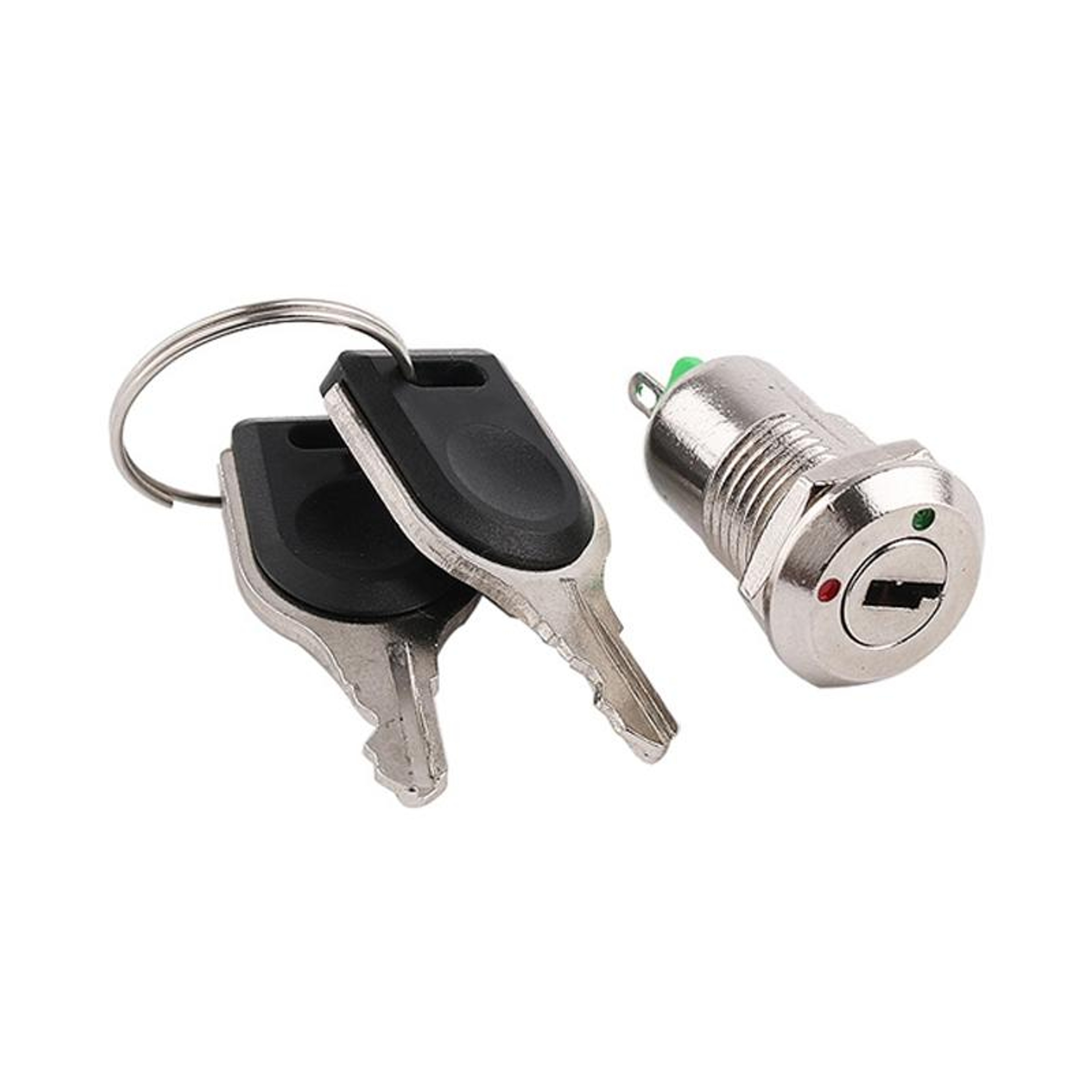 12mm Electronic Lock Switch Metal Key Knob Lock for Toy Cabinets, Control Panels & DIY Projects – view 2