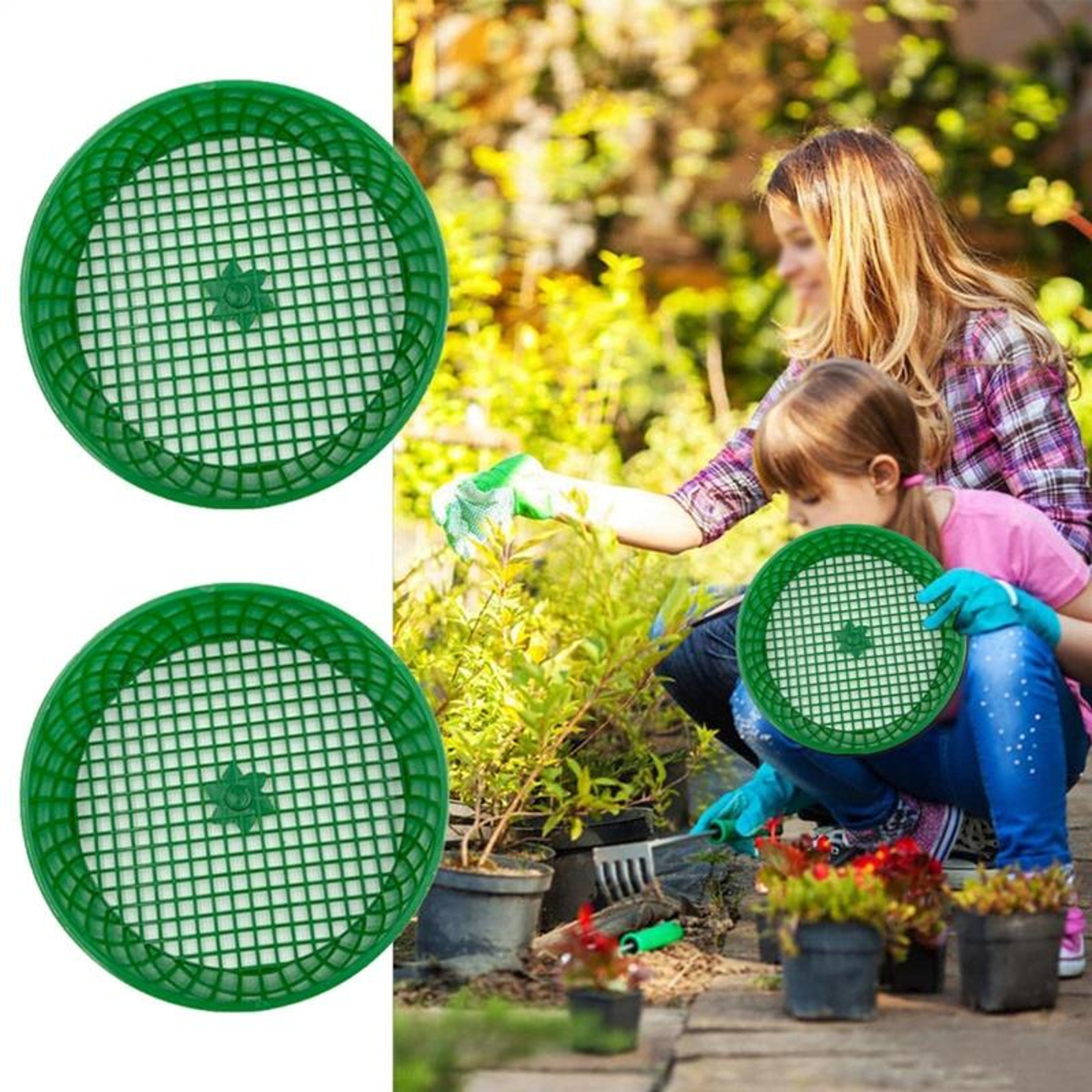 Precision Garden Soil & Compost Sieve Tool  with Mesh – view 7