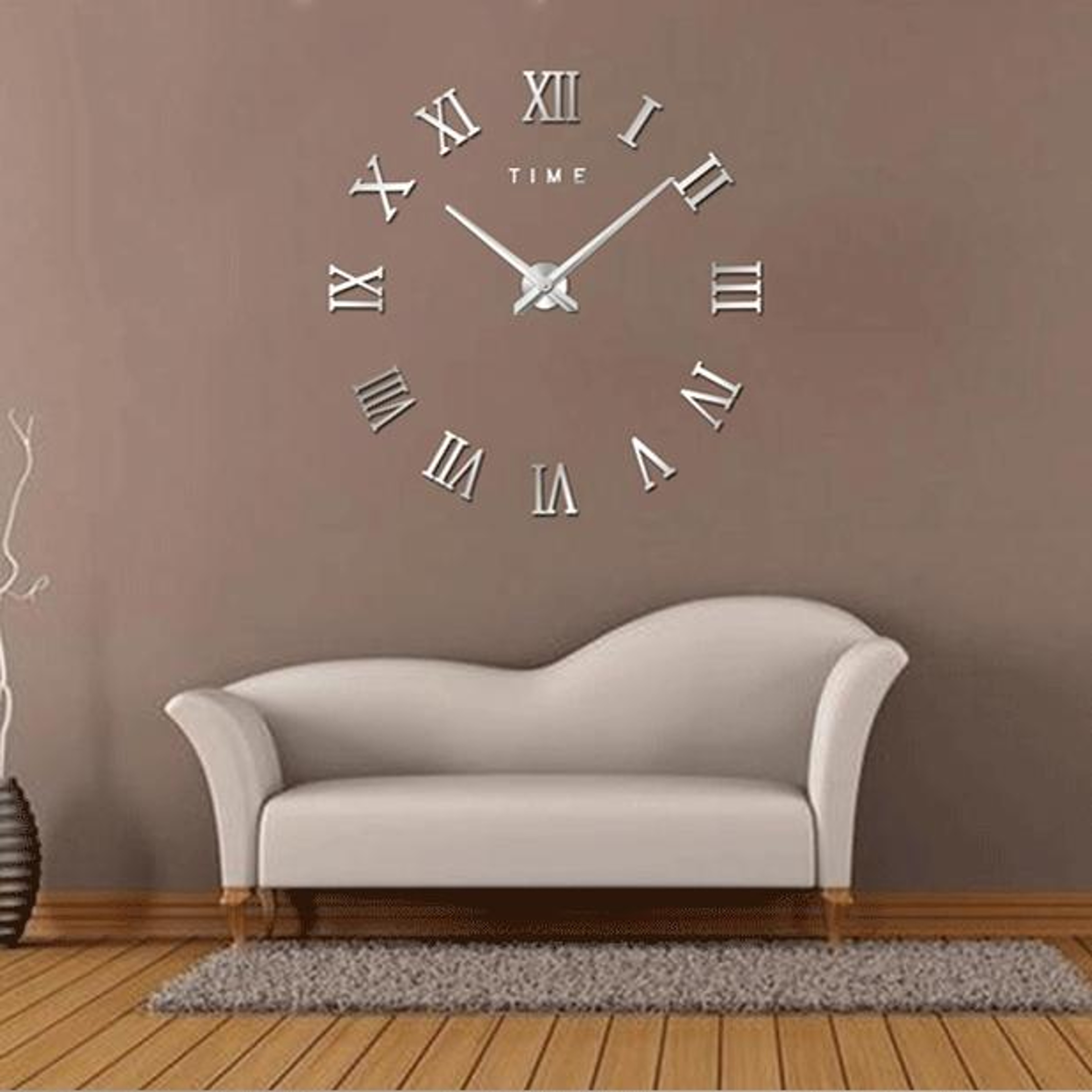 Oversized Wall Clock for Living Room Decor with Silent Quartz Movement – view 11