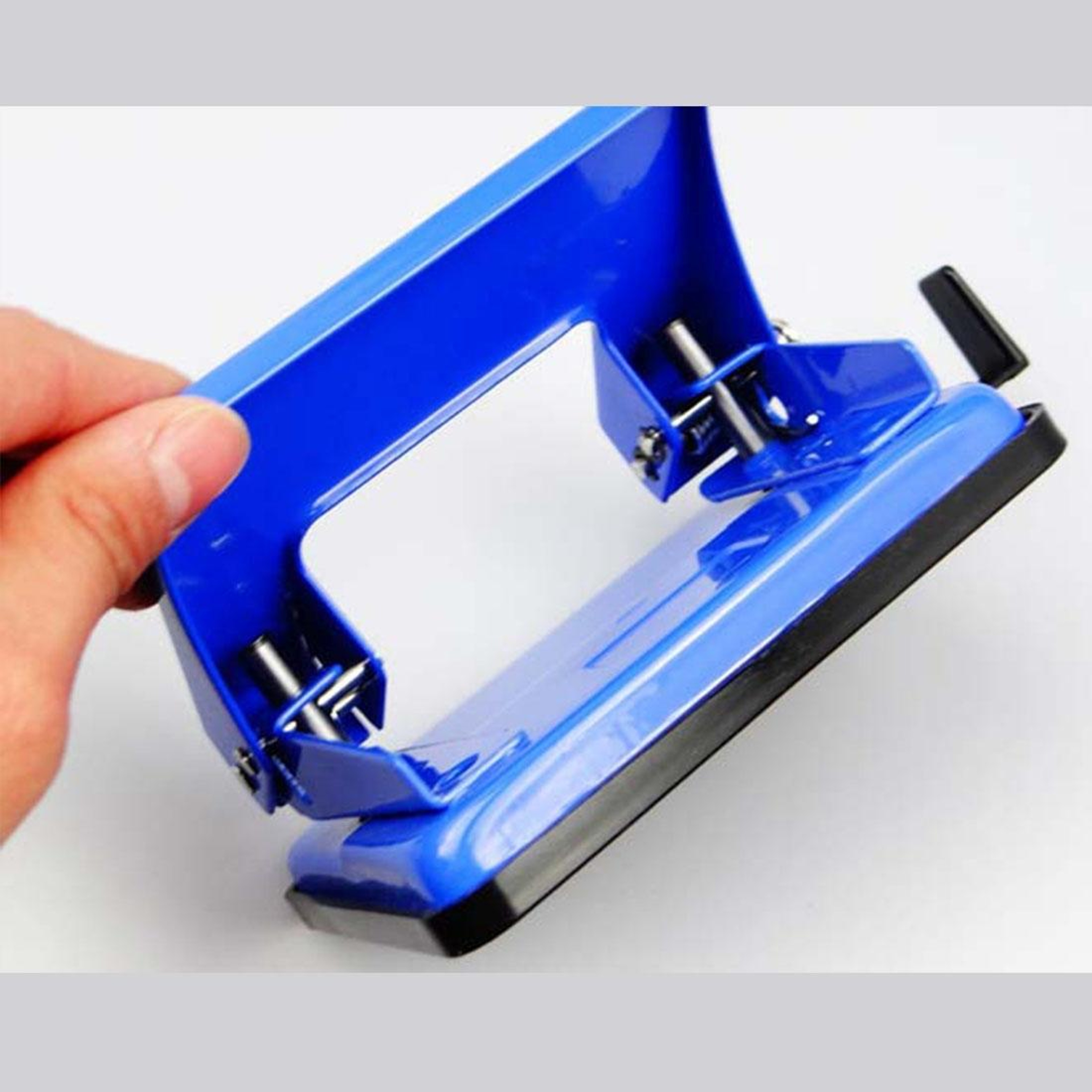 Portable Mini Double Hole Punch for Office & School  Compact Manual Paper Punch Tool – view 3
