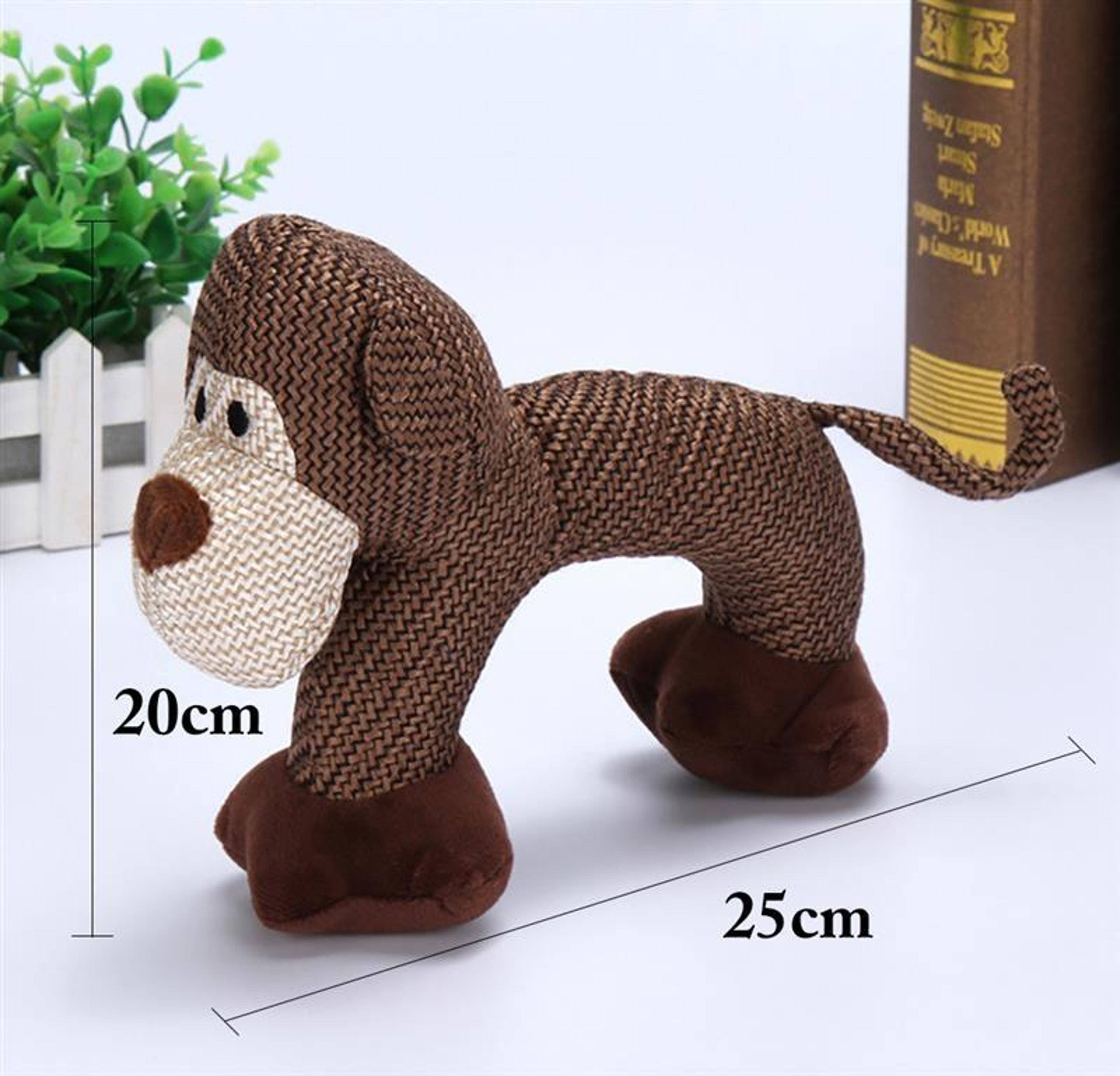 PawJoy Squeaky Elephant Dog Chew Toy  Bite Resistant Interactive Plush Toy For Puppies  Dogs 4