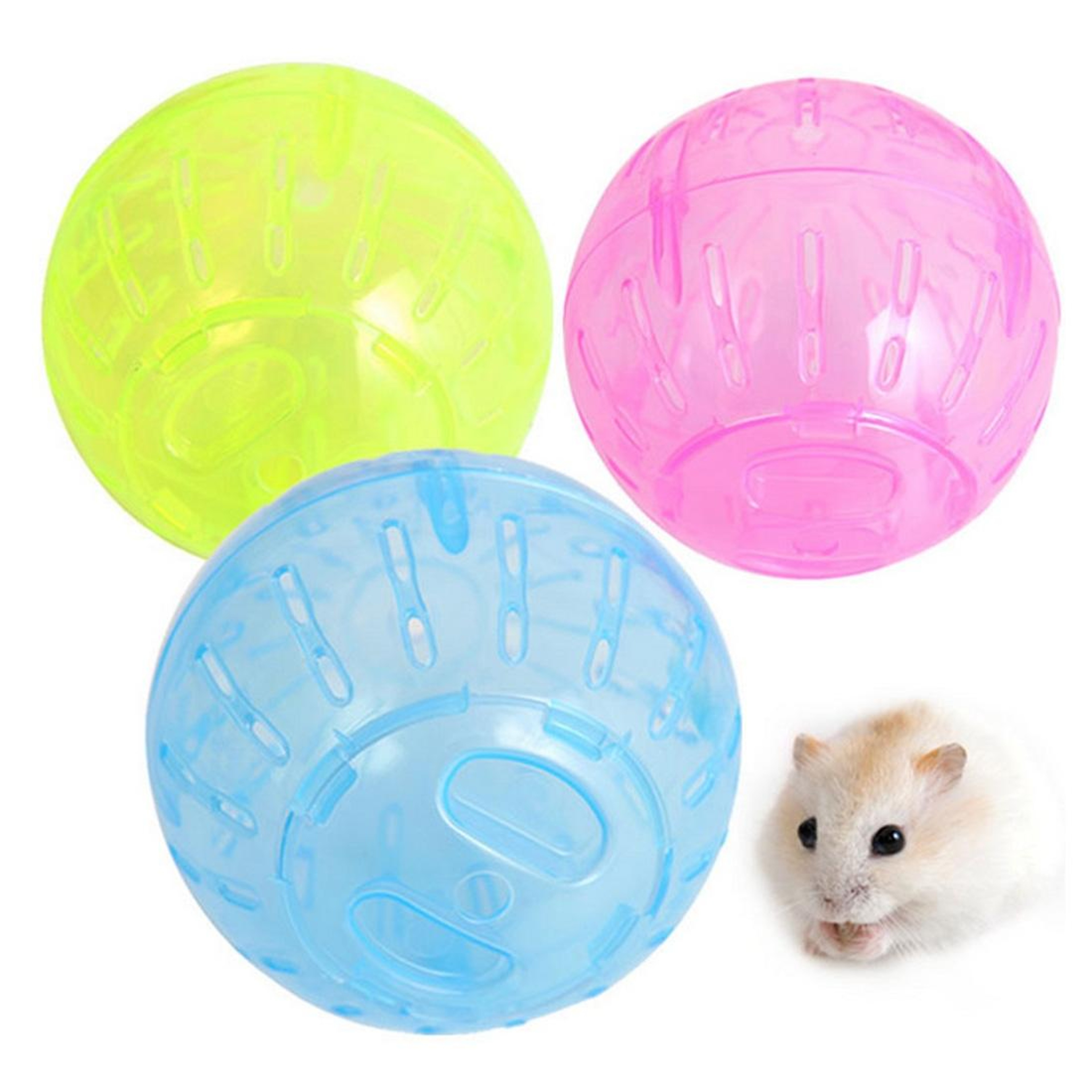Hamster Exercise Ball with Secure Lock Lid & Ventilation Holes for Small Pets 14.5cm – view 7