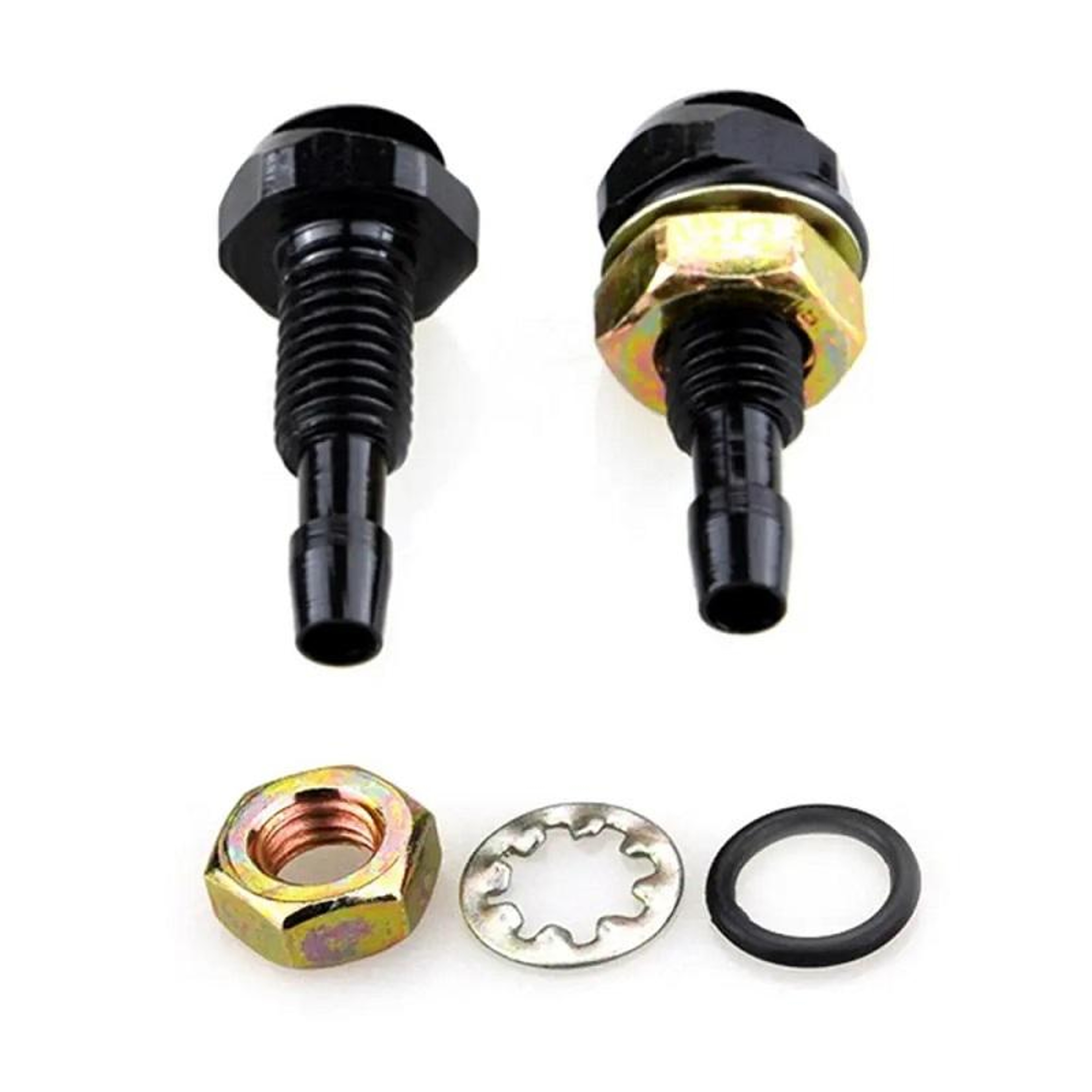 Universal Windshield Washer Nozzle Set with Aluminum Caps  Car Glass Sprayer Replacement – view 4