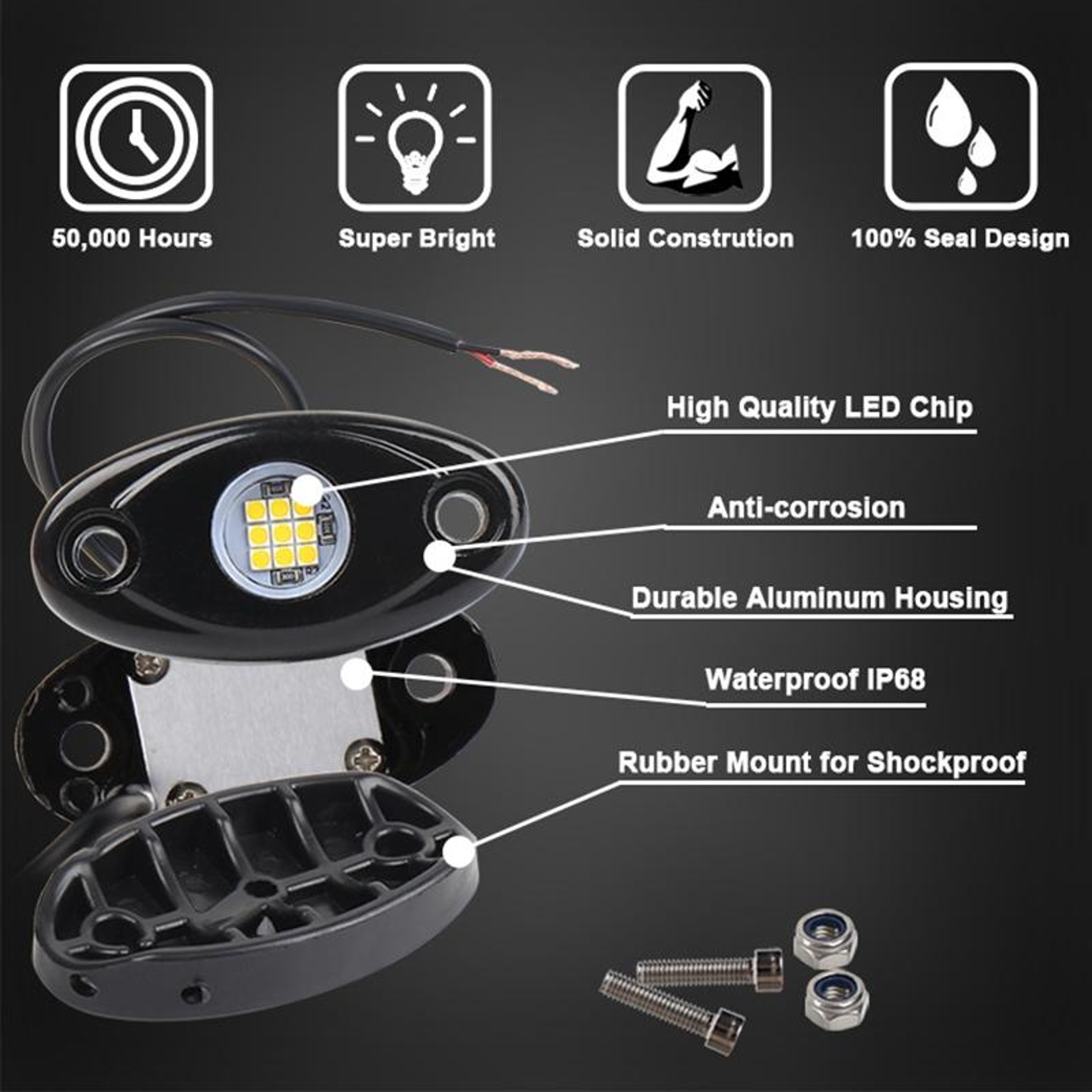 GlowRide Universal Car Underglow LED Chassis Lights Kit for Cars with Green Ambient Deck Lighting – view 6
