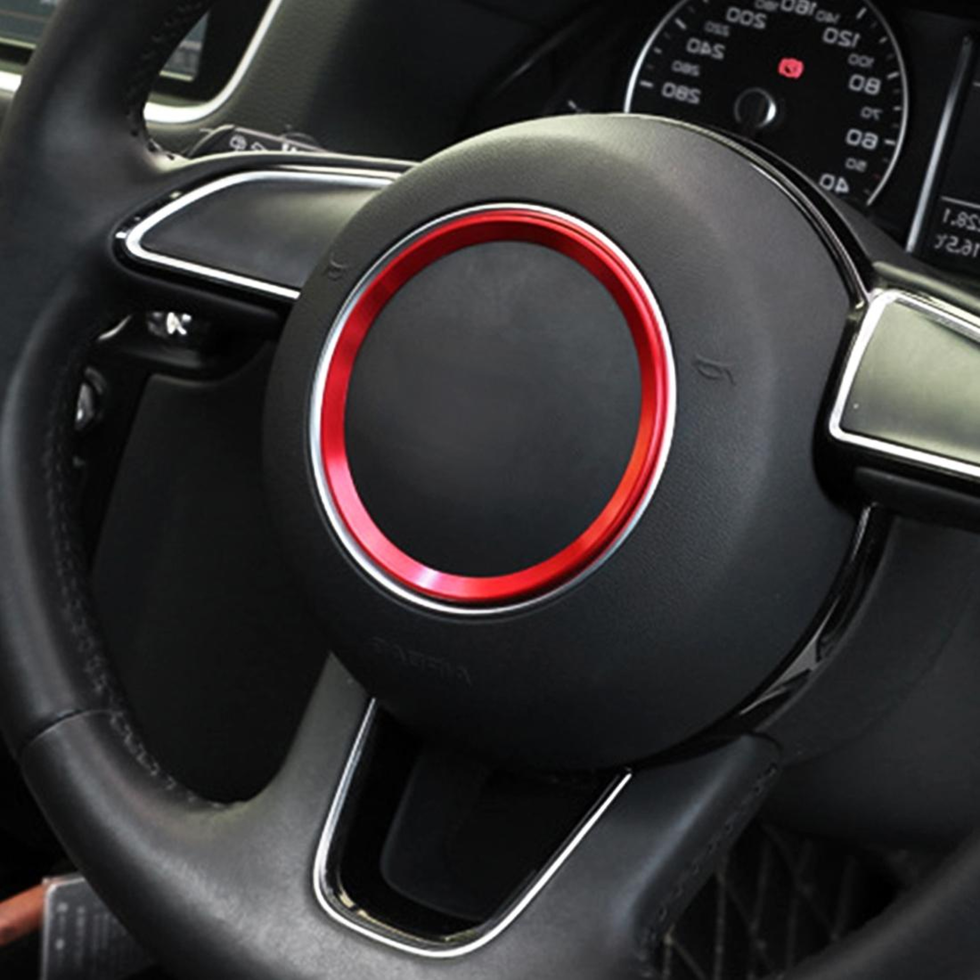 Luxury Audi Steering Wheel Trim Ring Cover for A4L A3 A5 2017-2019 Interior Upgrade – view 5