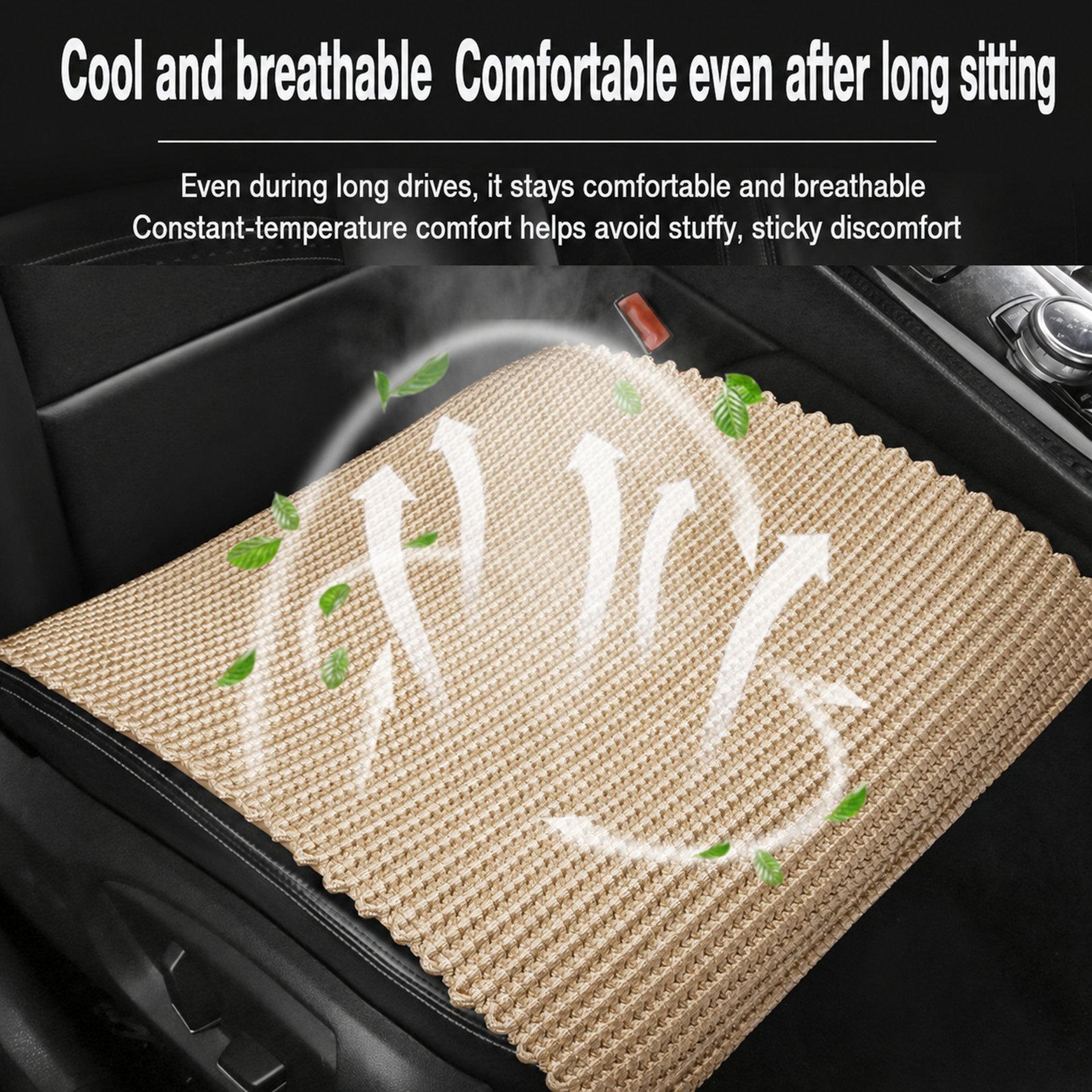 ArcticWeave Cooling Car Seat Cushion Breathable Ice Silk Front Seat Pad – view 2