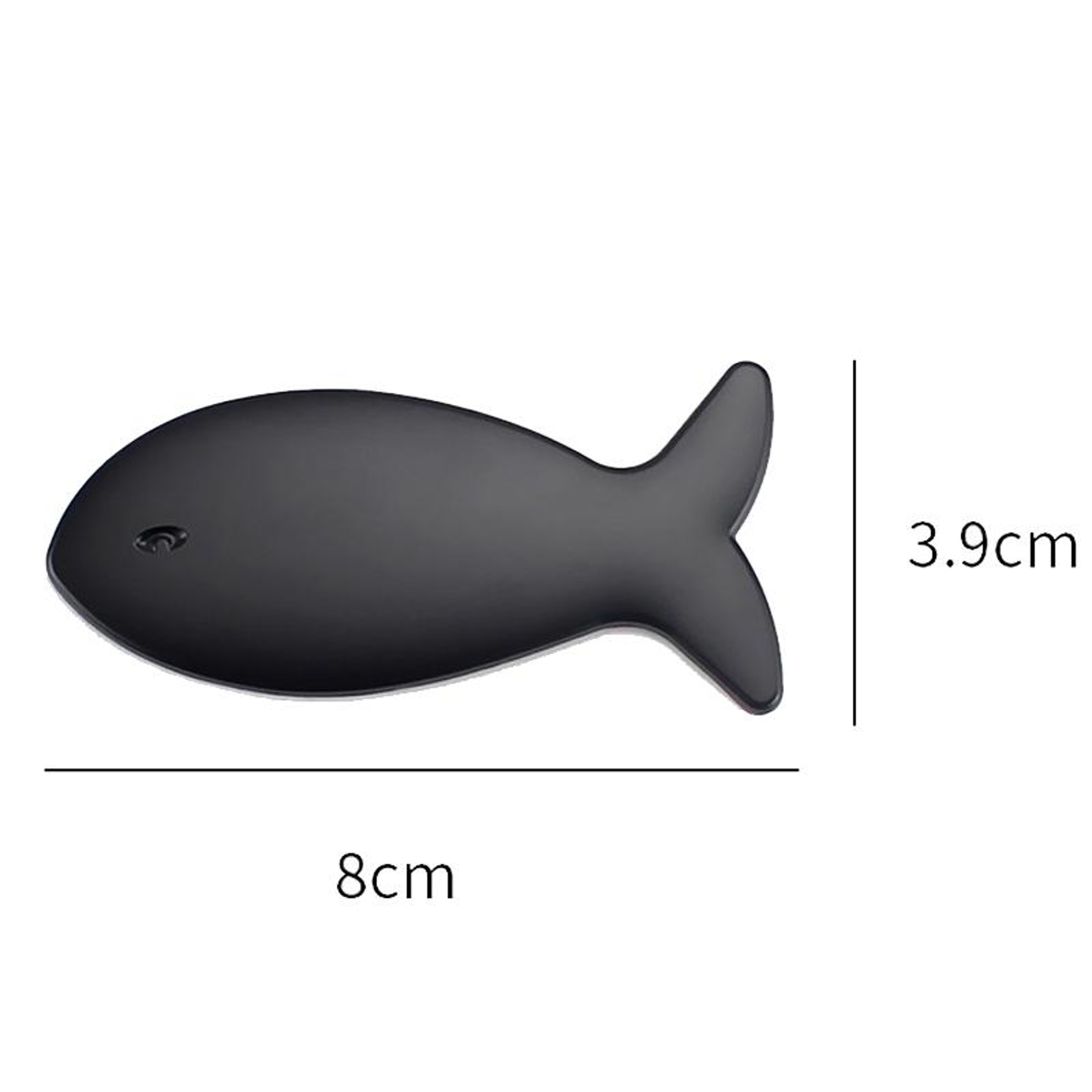 Fish Car Emblem 3D Metal Car Sticker Decorative Tail Badge – view 2