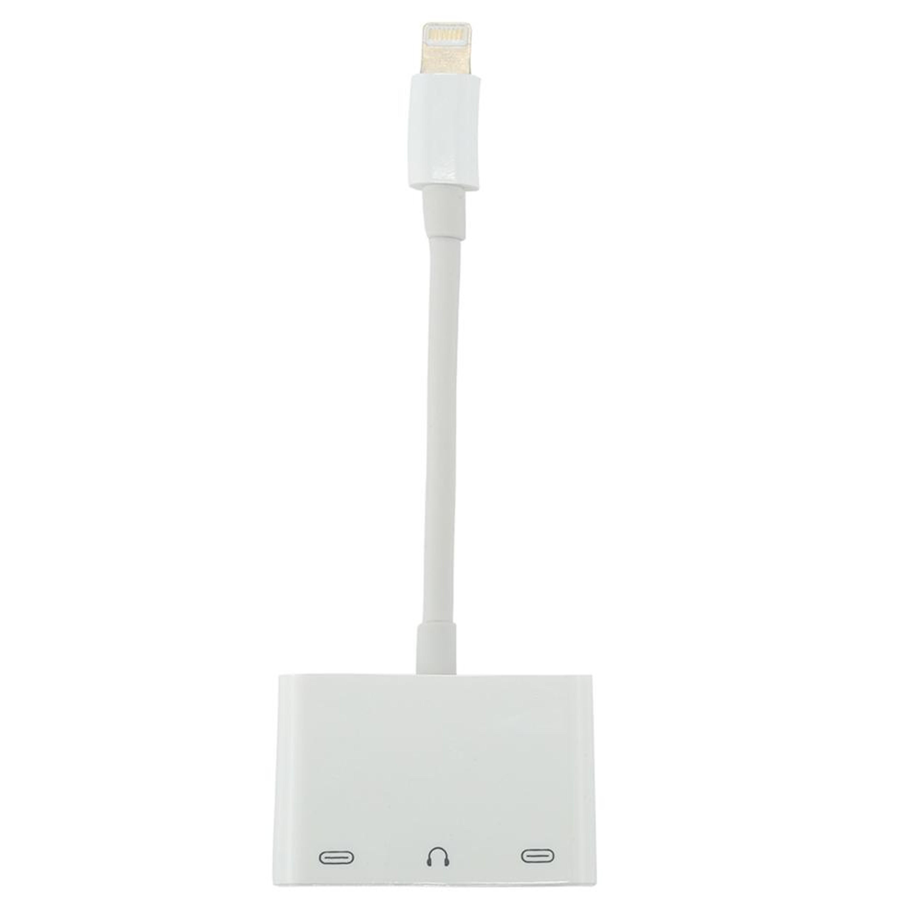 Lightning Audio Charging Splitter Adapter iPhone Dual Port 3.5mm Headphone Charging Adapter – view 3