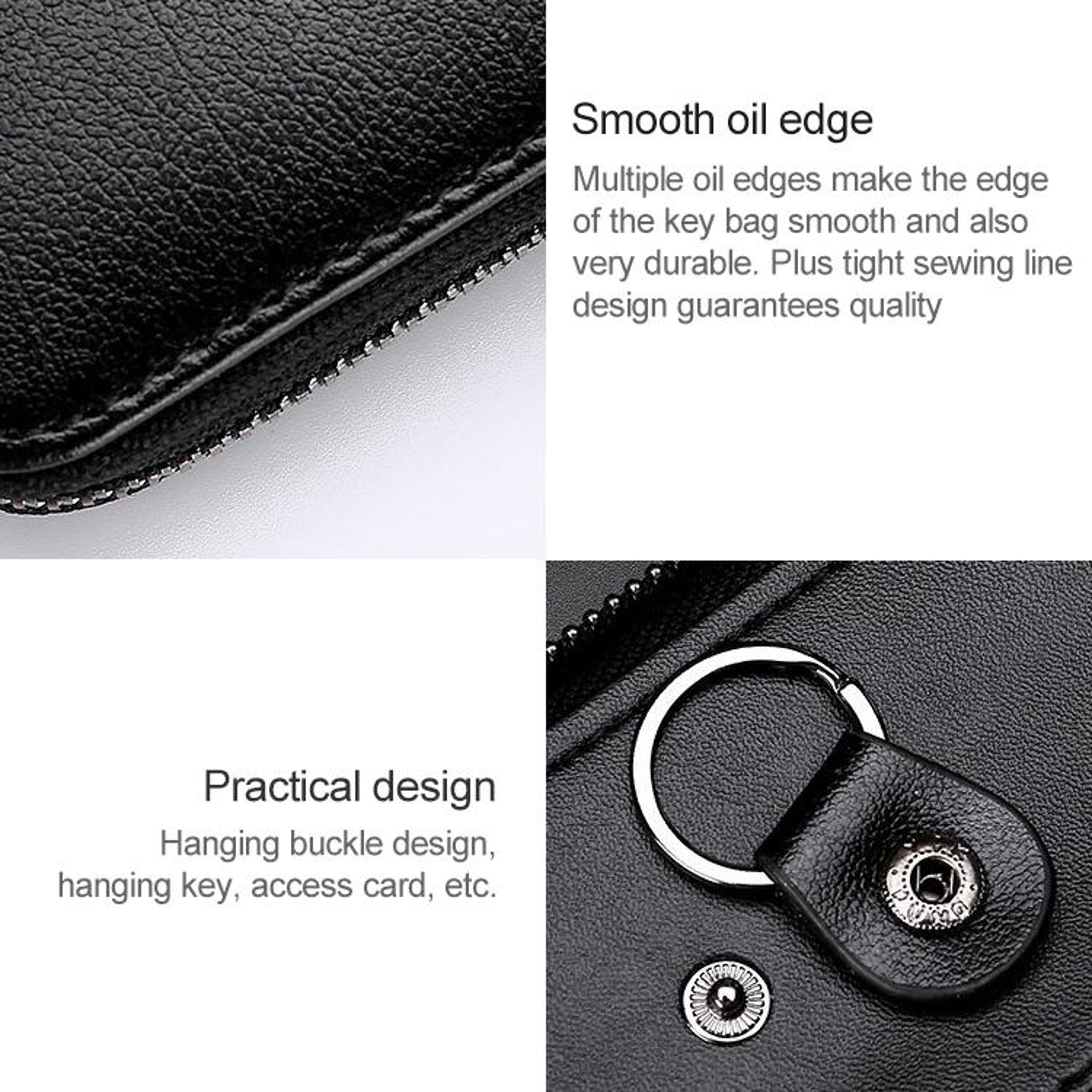 Leather Waist Hanging Key Holder Wallet MultiFunction Key Organizer Pouch For Men  Women 11