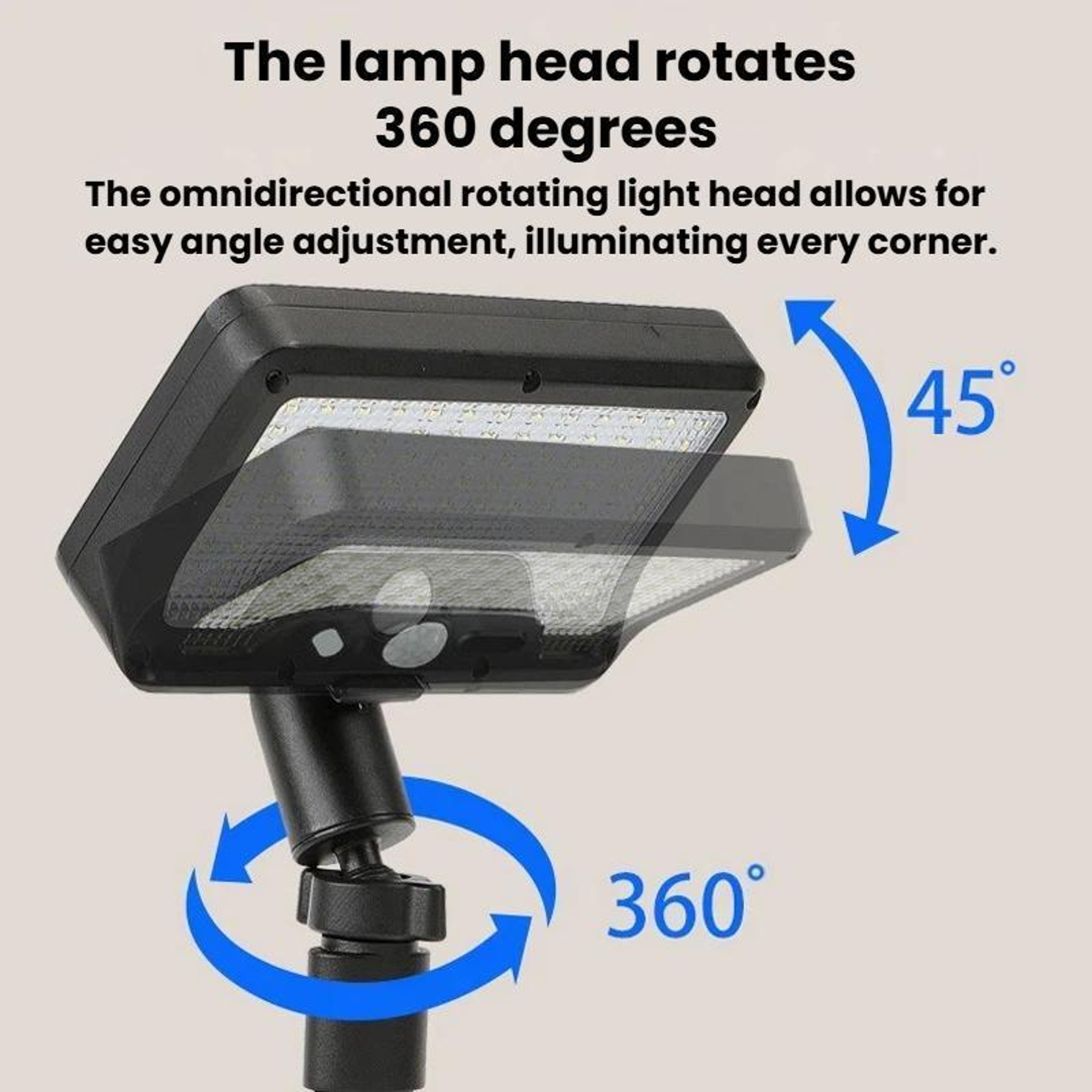 Solar Motion Sensor Clip On Light LED Waterproof Outdoor Security Lamp 6