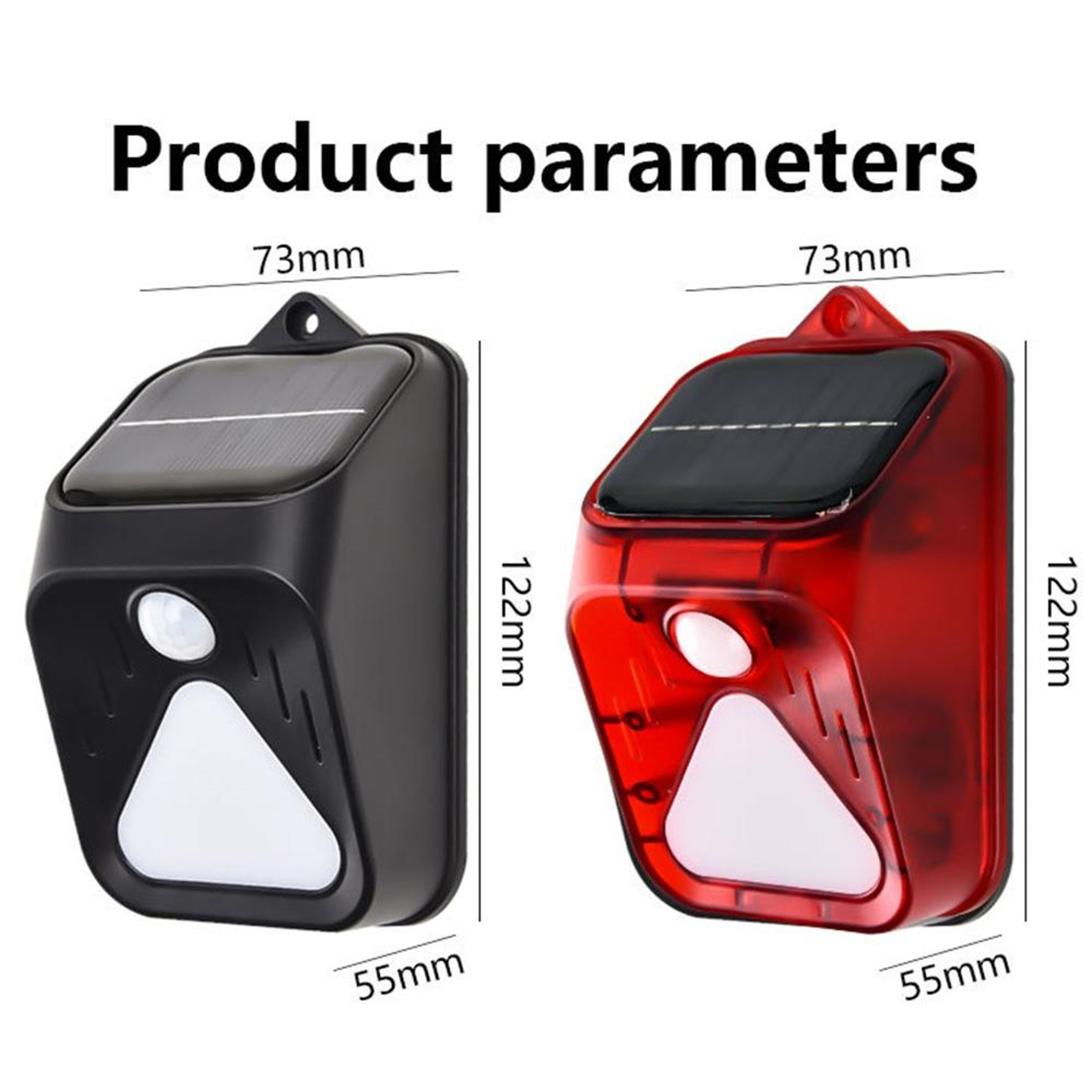 Solar Motion Sensor Burglar Alarm Light with Remote Control Outdoor Security Siren – view 2