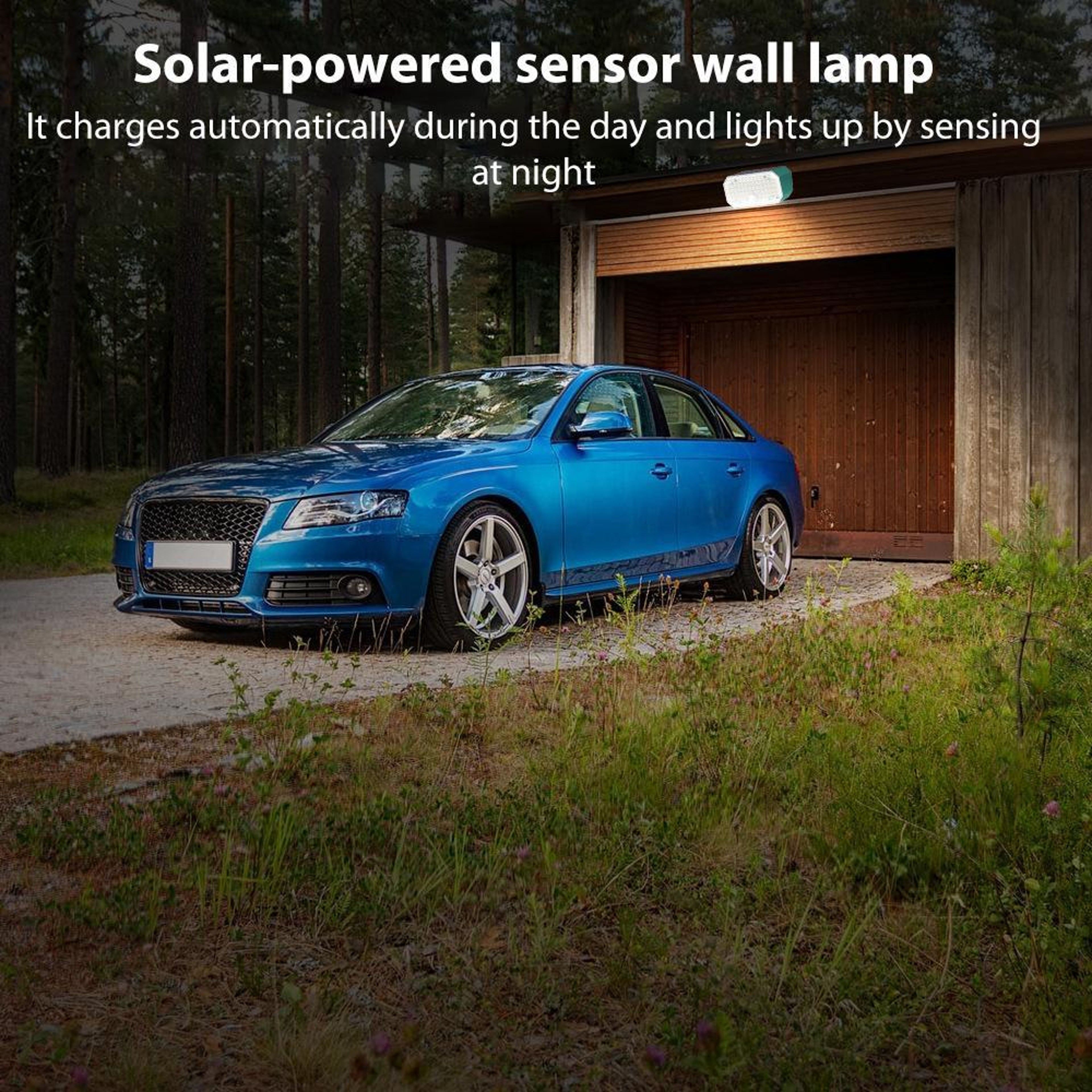 N776B Solar Motion Sensor Wall Light Dual Color IP65 Outdoor Security Light – view 7