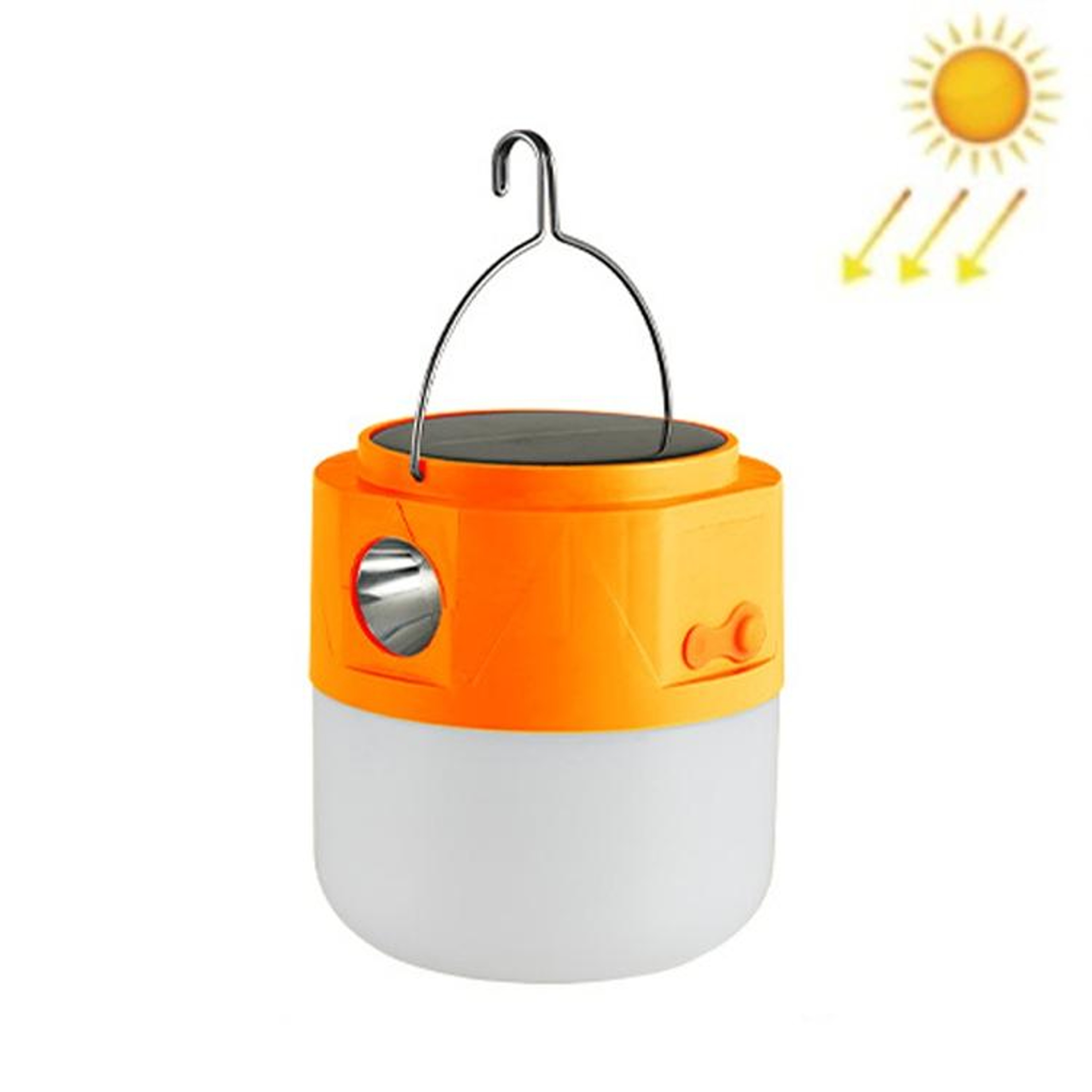 LED Solar Rechargeable Camping Emergency LED Bulb Light With Flashlight Function 8