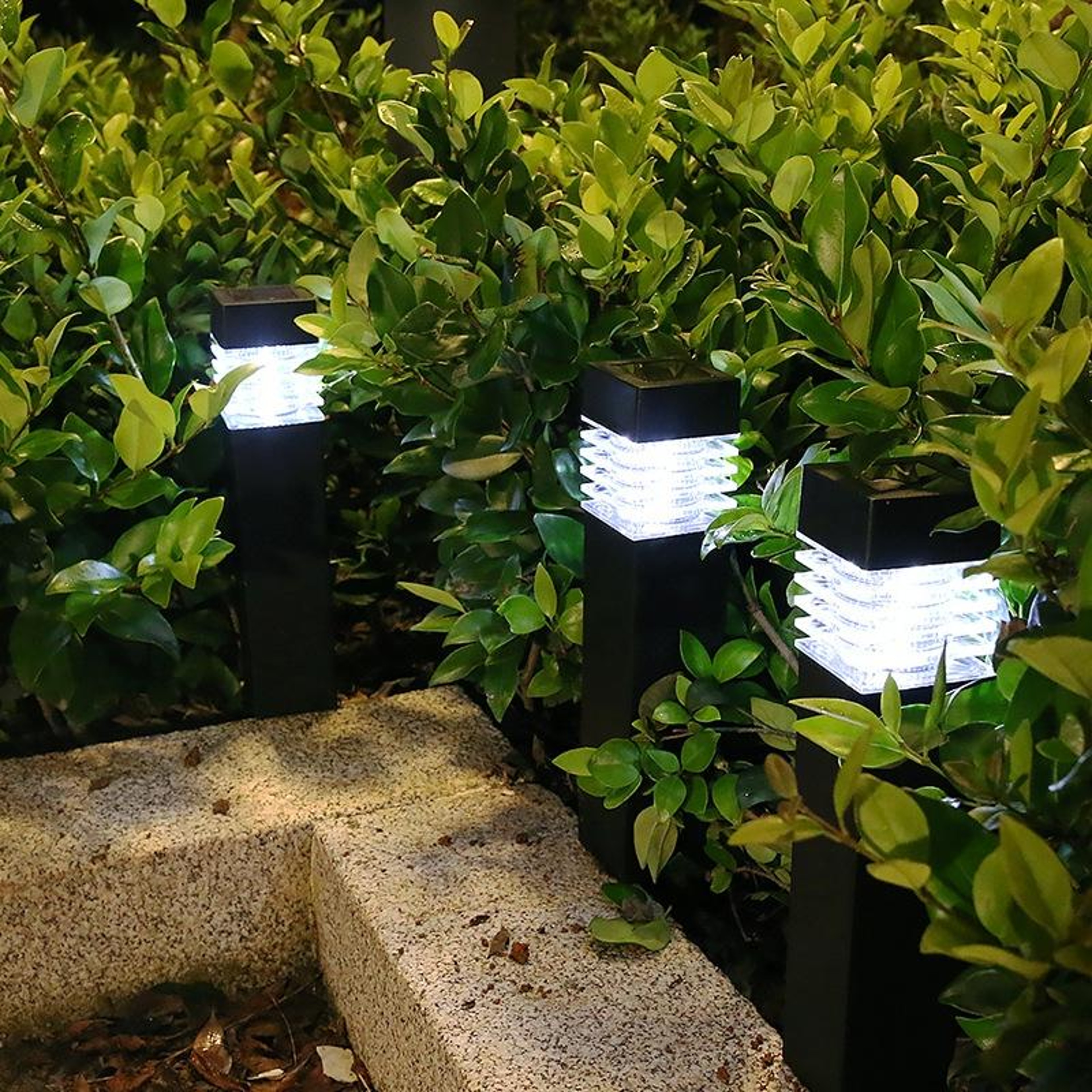 Solar Waterproof Square Column Lawn Light LED Outdoor Solar Garden Light for Pathways & Yard – view 2