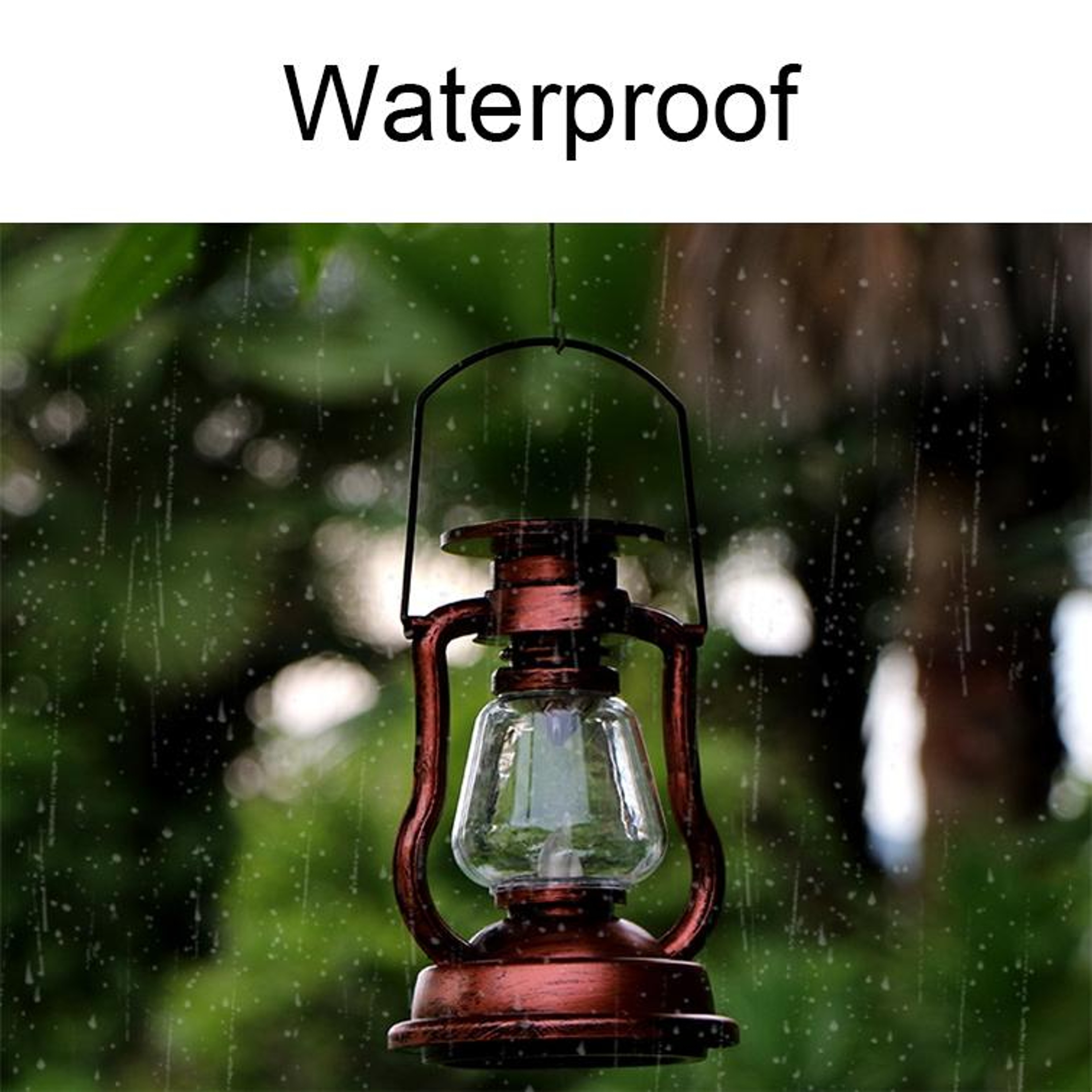 Retro Solar Kerosene Lamp Flame Solar Lantern Outdoor LED Emergency Garden Light Decor 5