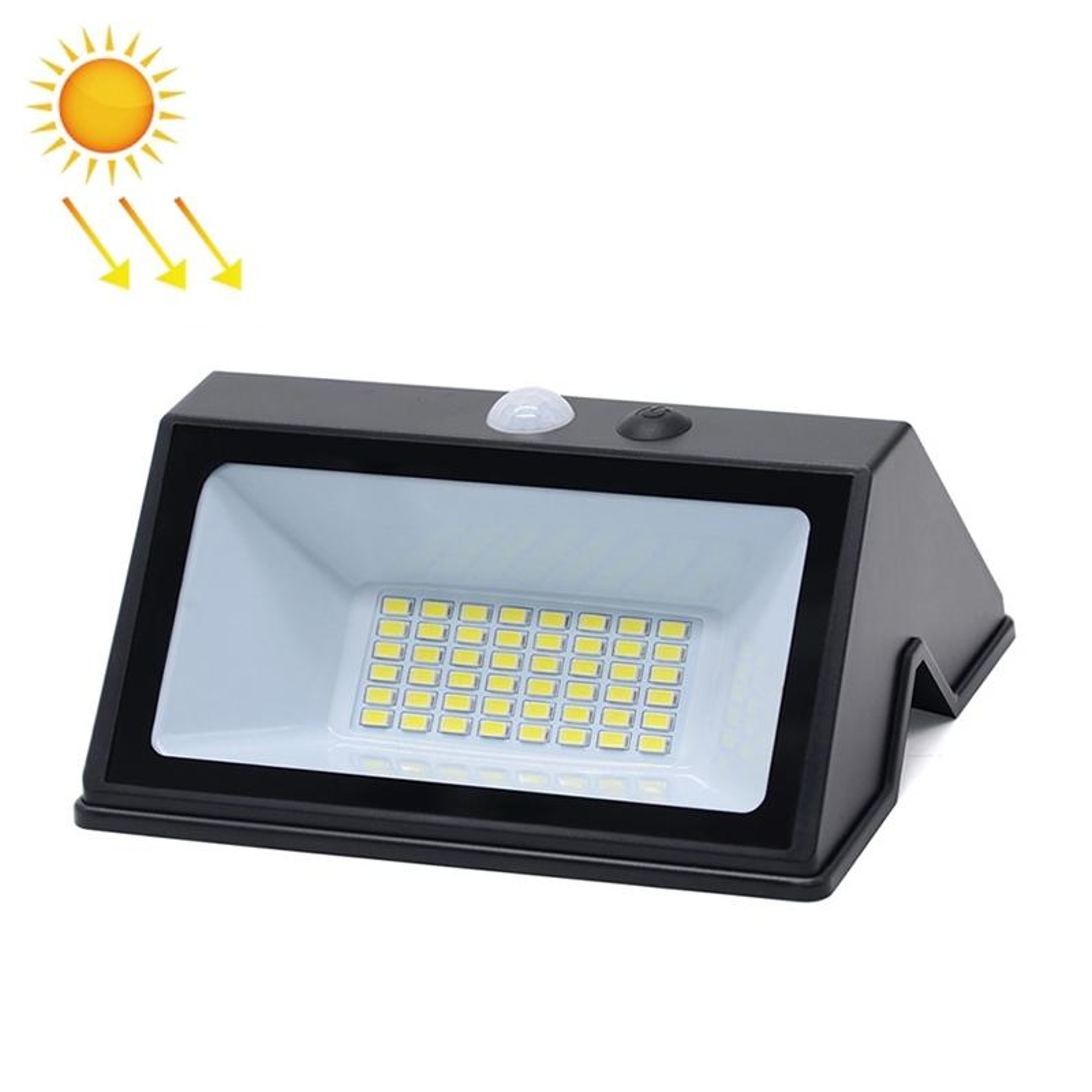 Solar Motion Sensor Wall Light with LEDs & IP65 Waterproof Outdoor Security Lighting – view 1