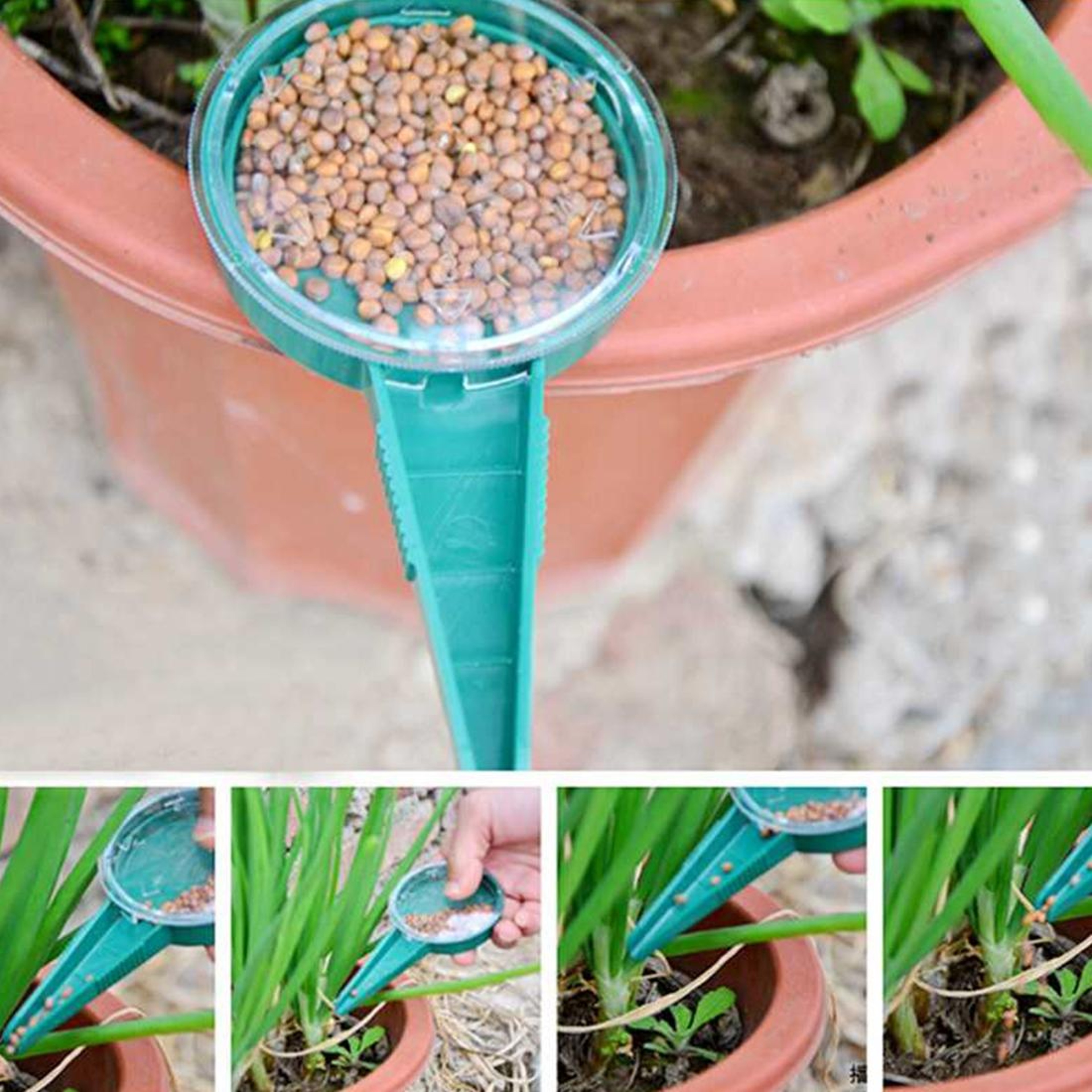 Level Adjustable Seed Sower  Seedling Transplanting Tool For Precise Garden Planting 6