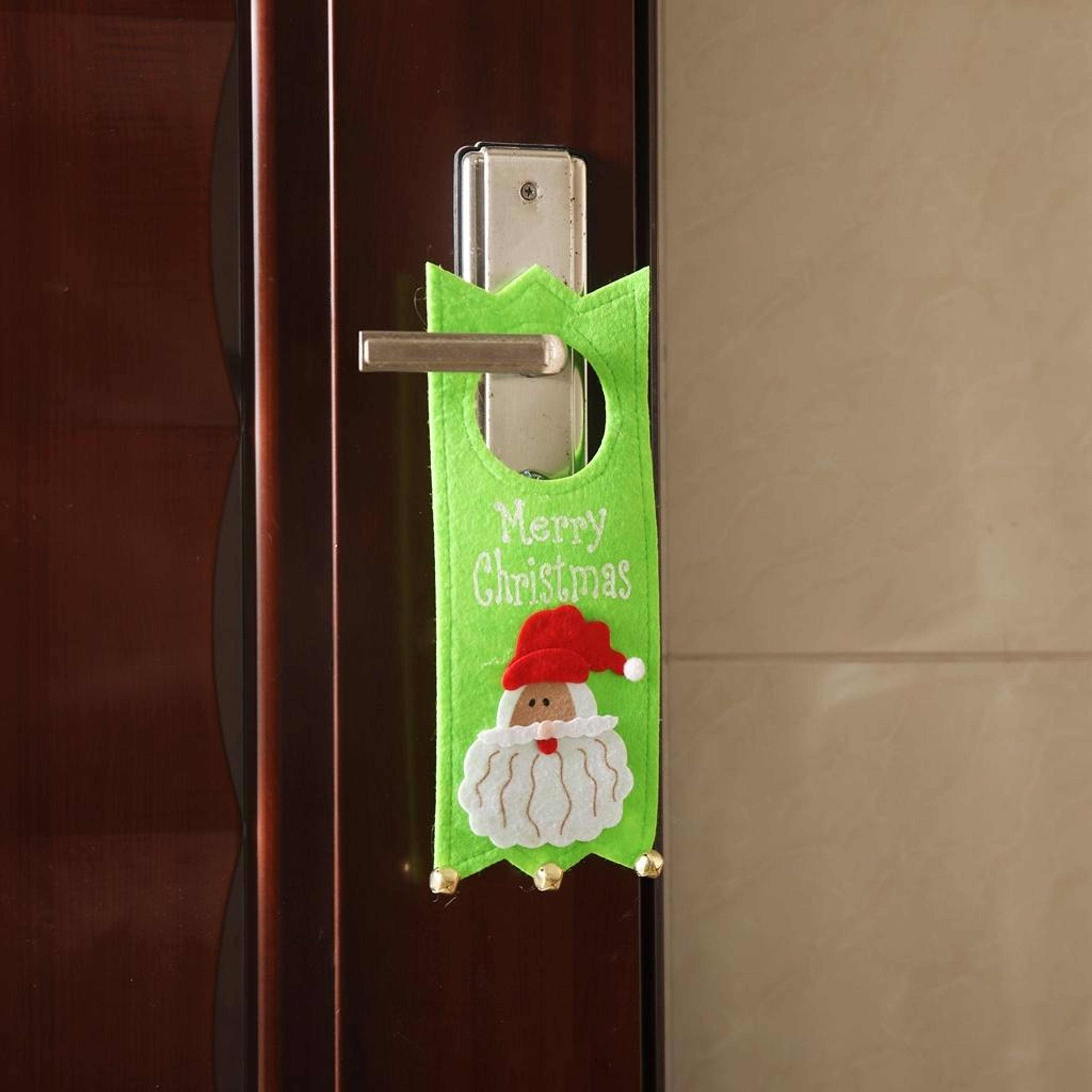 Festive Felt Christmas Door Hanging Ornament For Front Doors Trees  Holiday Decor 0