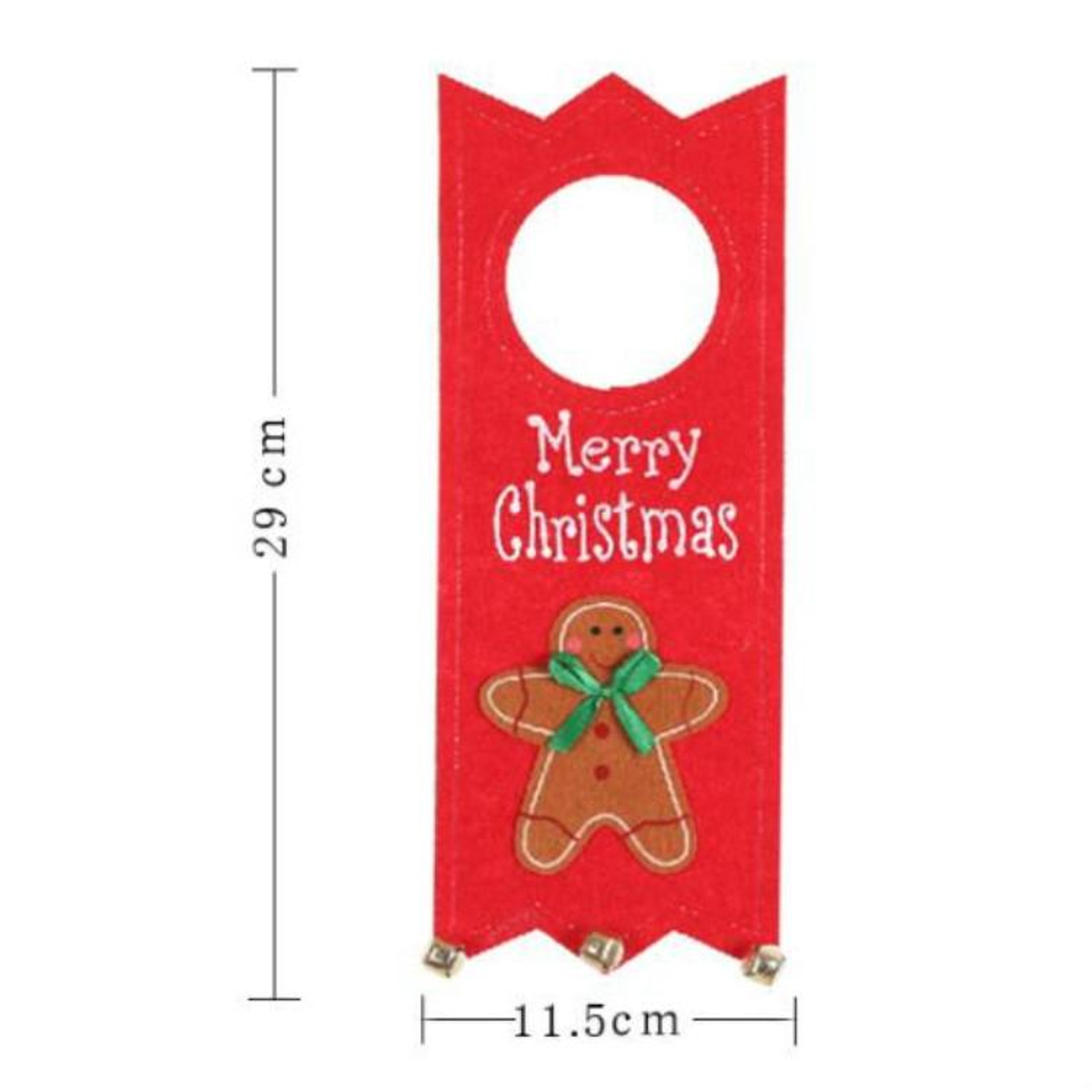 Festive Felt Christmas Door Hanging Ornament For Front Doors Trees  Holiday Decor 3
