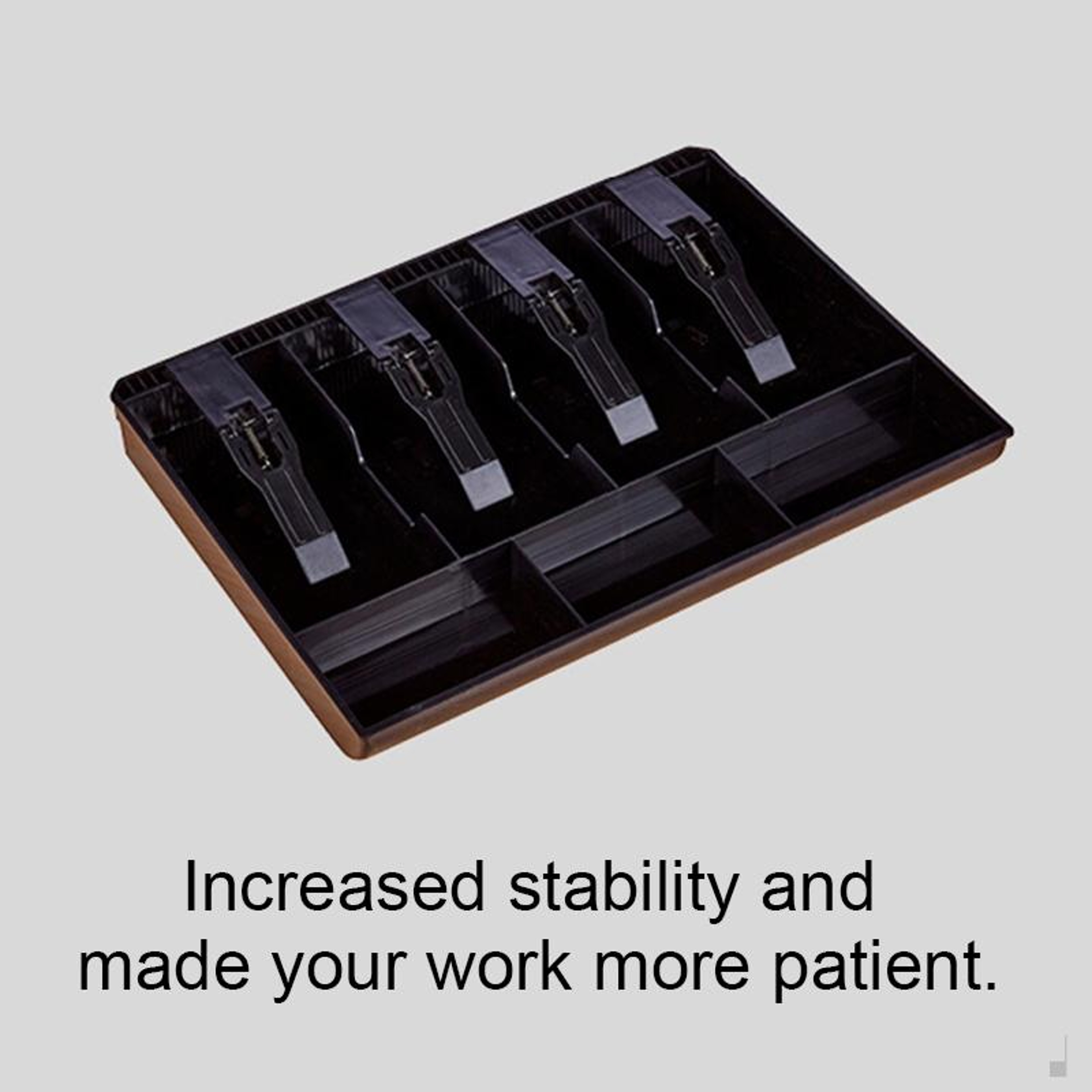 Durable ABS Four Frame Cash Register Insert Tray Cash Drawer Organizer Coin Storage Box 3