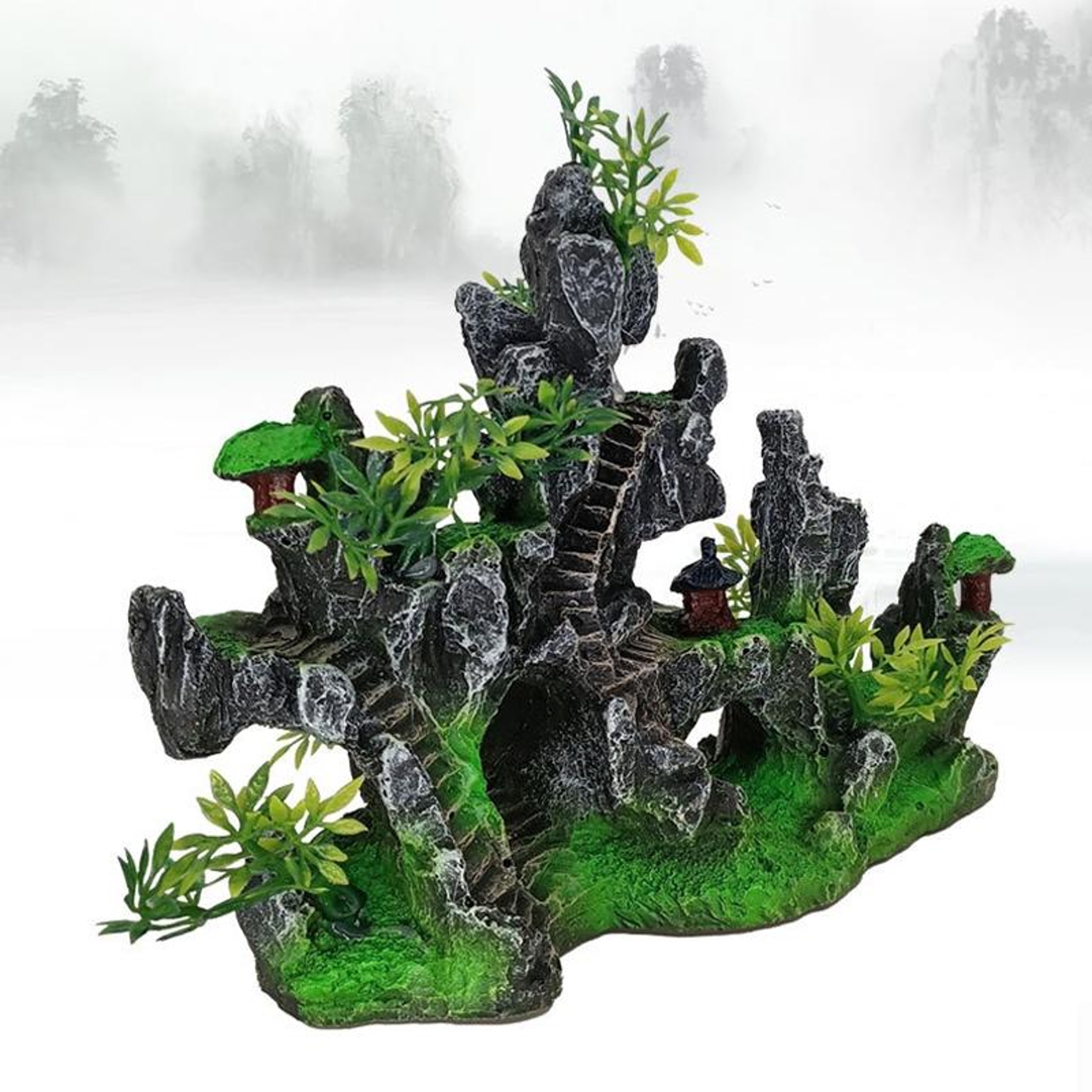 Rustic Wigwam Resin Aquarium Decoration for Fish Tanks – view 4