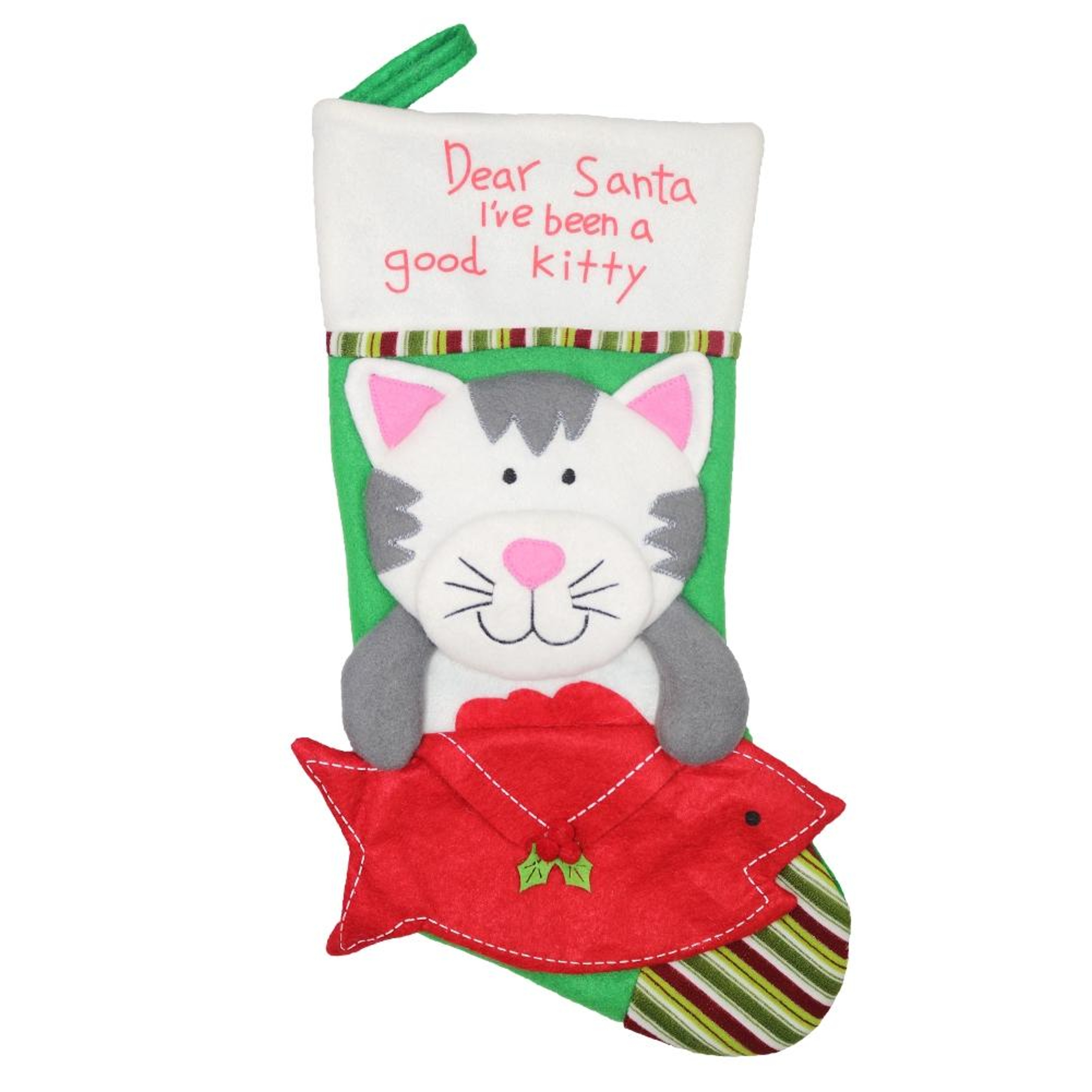 Pet Lover Christmas Stocking Gift Bag Ornament For Tree Decor 1