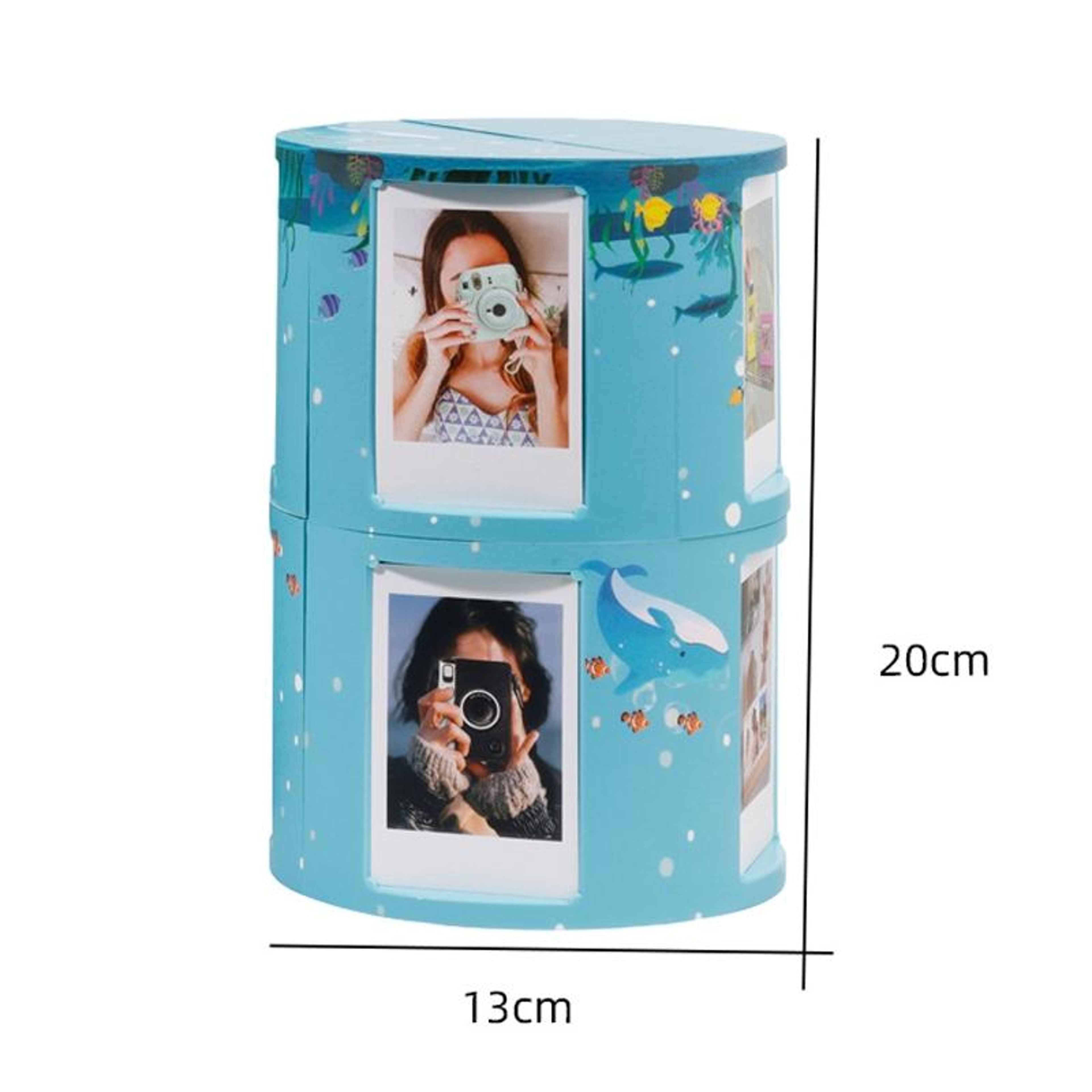 Underwater World Transformable Photo Cube Frame & Memory Display Stand – view 3