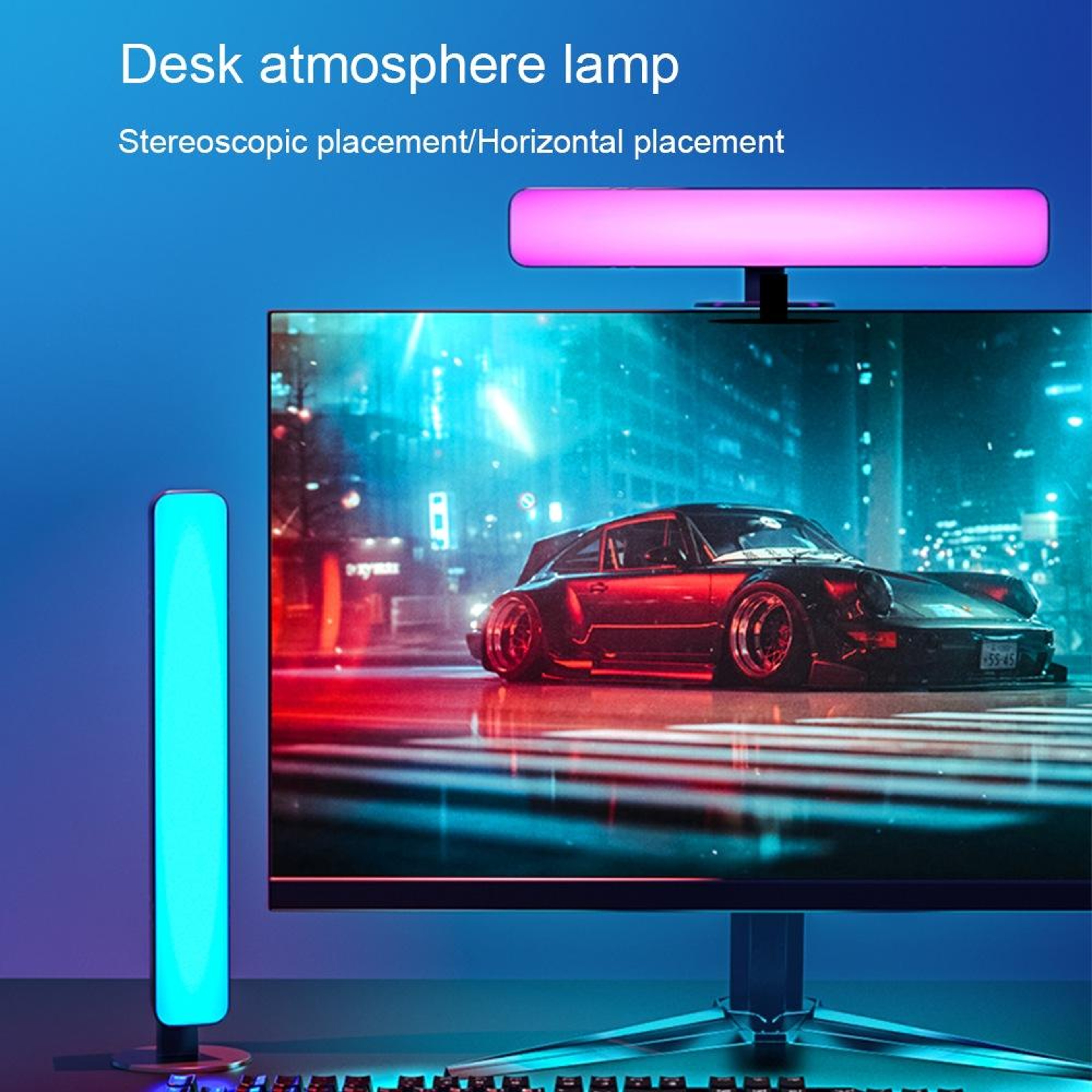 RGB Music Sync Ambient Light Bars for Gaming Setup & Home Theater – view 4