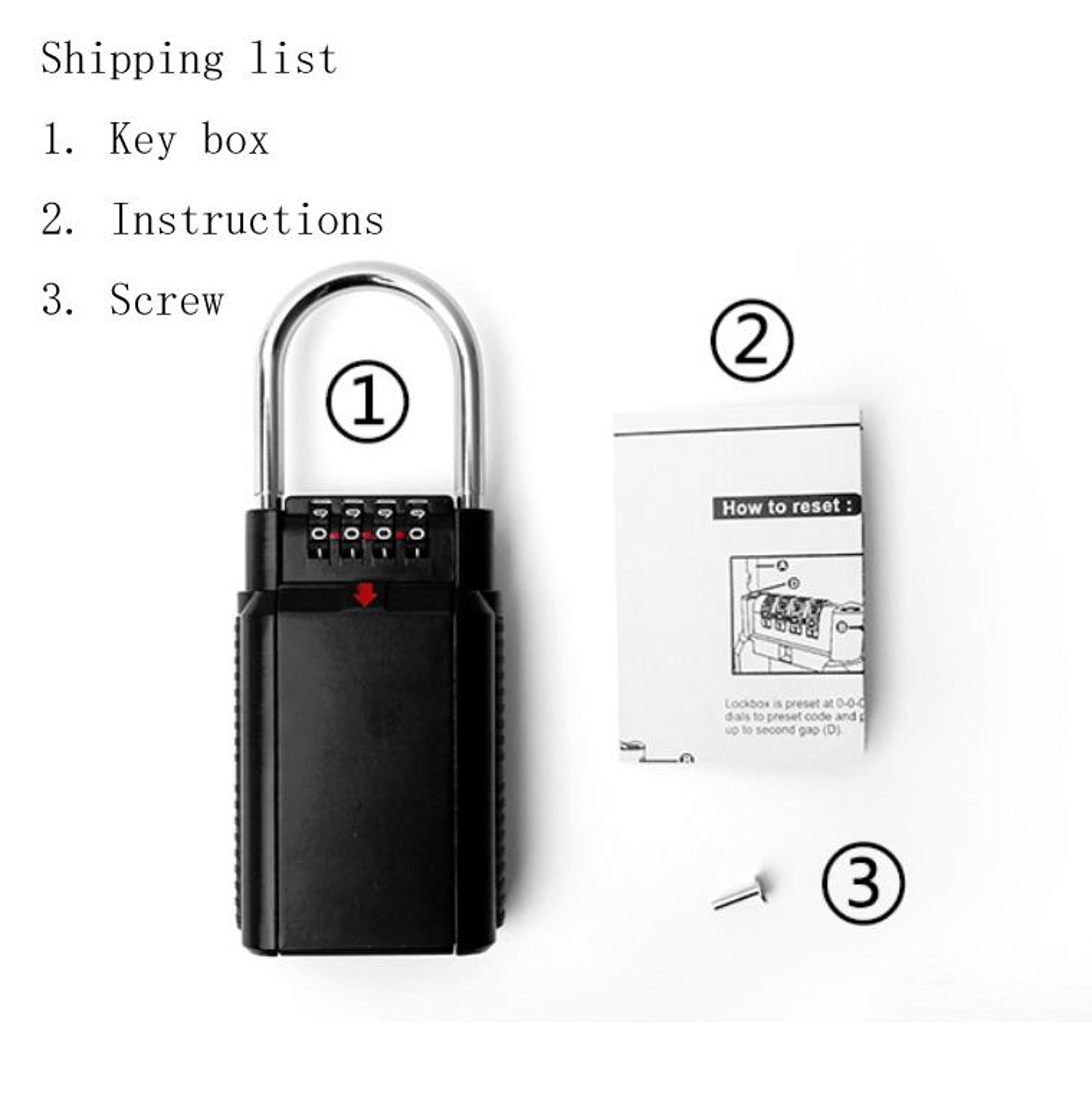 Wall Mounted Key Lock Box With Secure Combination Lock For Home Office  Construction Sites 1