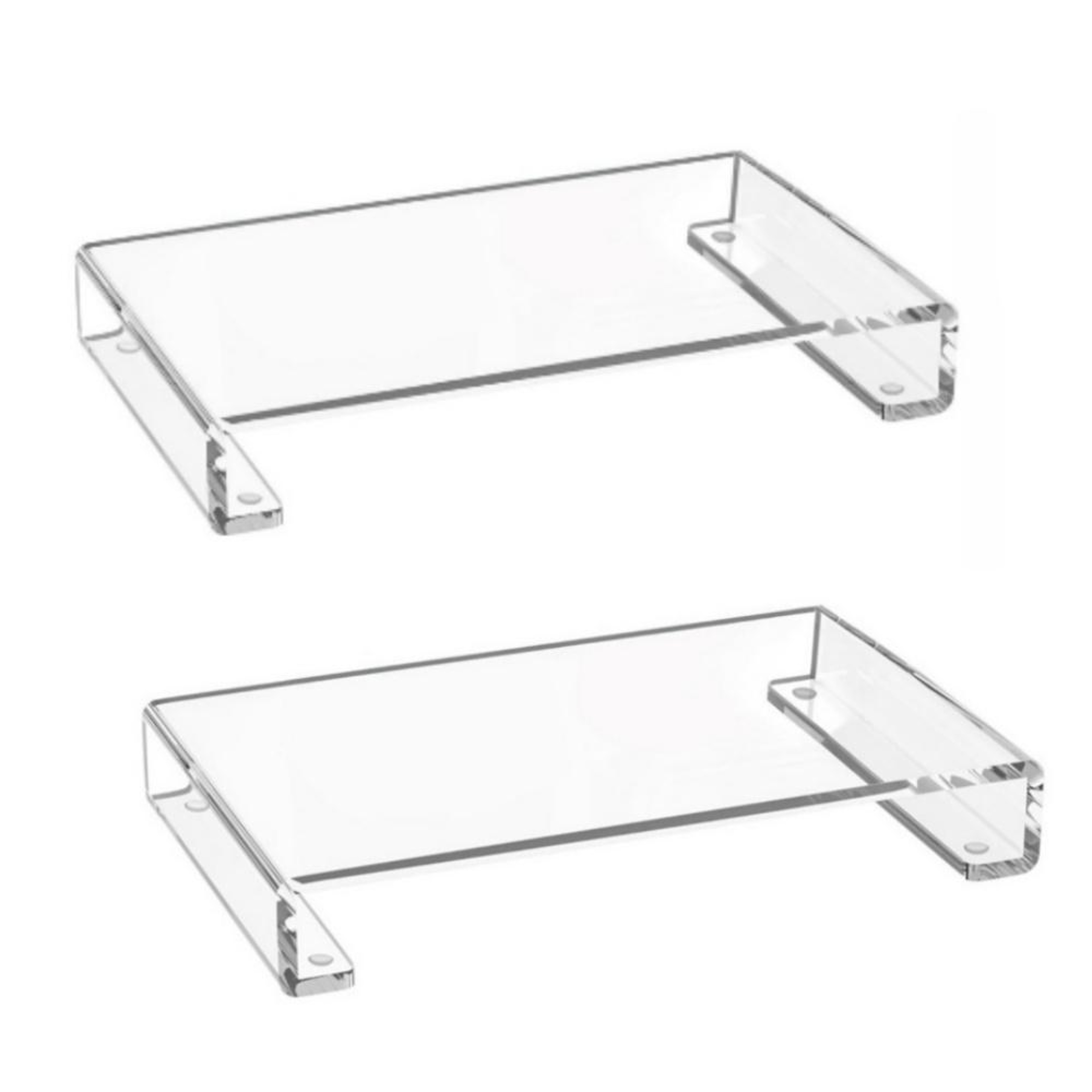 Clear Acrylic Corner Storage Shelf Organizer for Vanity, Bathroom & Home Display – view 9