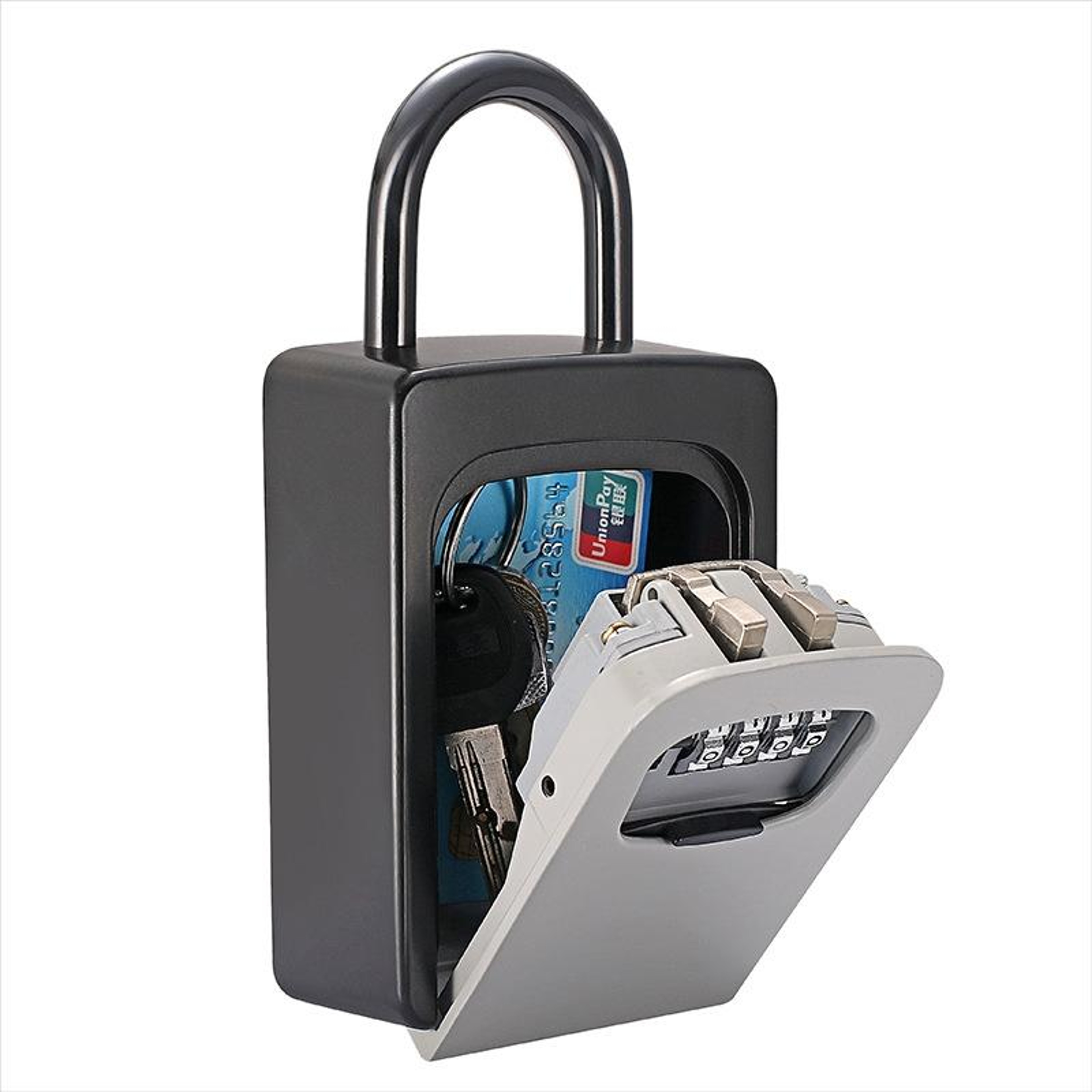 SecureGuard Key Lock Box Wall Mounted Combination Safe for Keys, Cards & Valuables – view 19