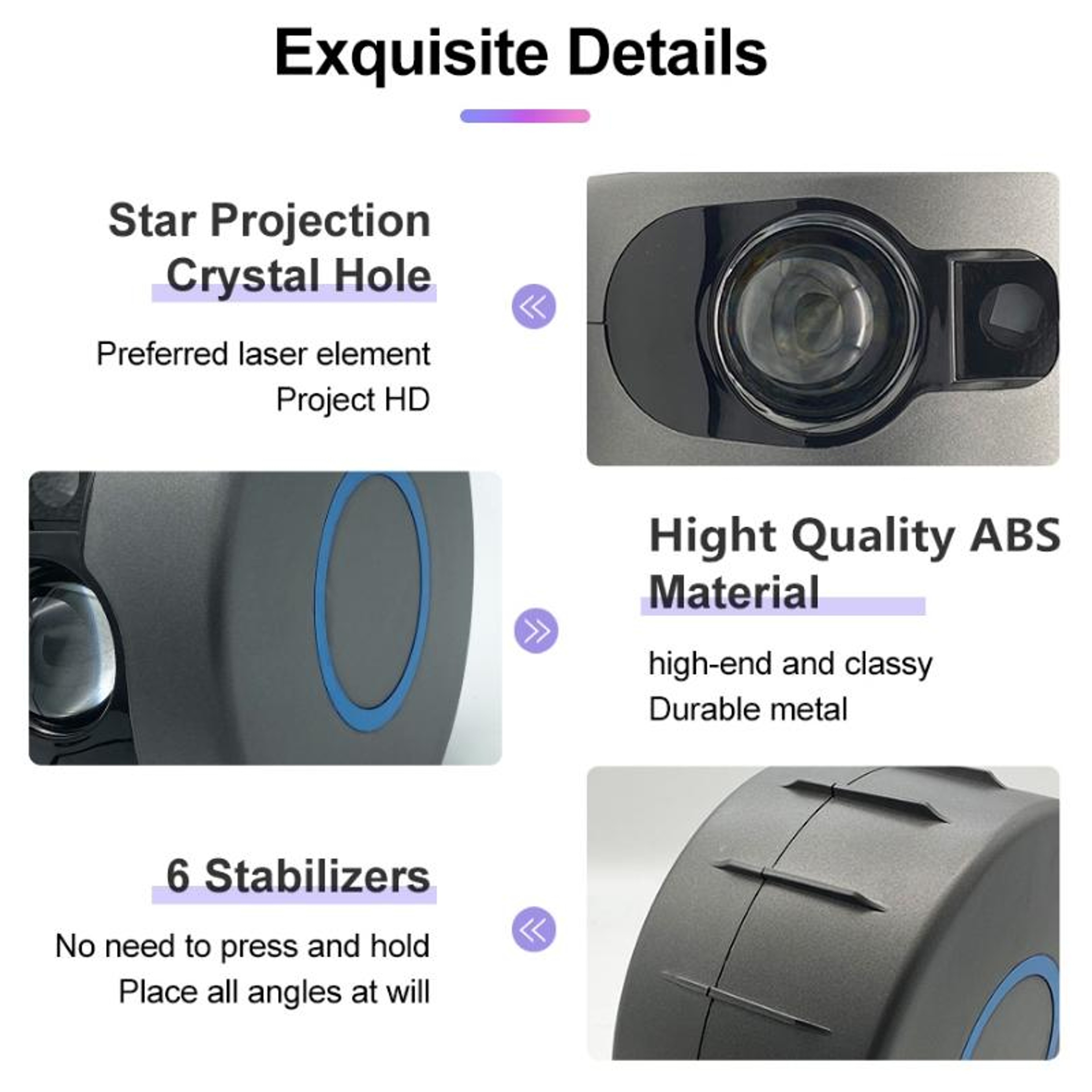 Remote Control Galaxy Projector Starry Sky LED Night Light For Bedroom Home Theater  Party Decor 3