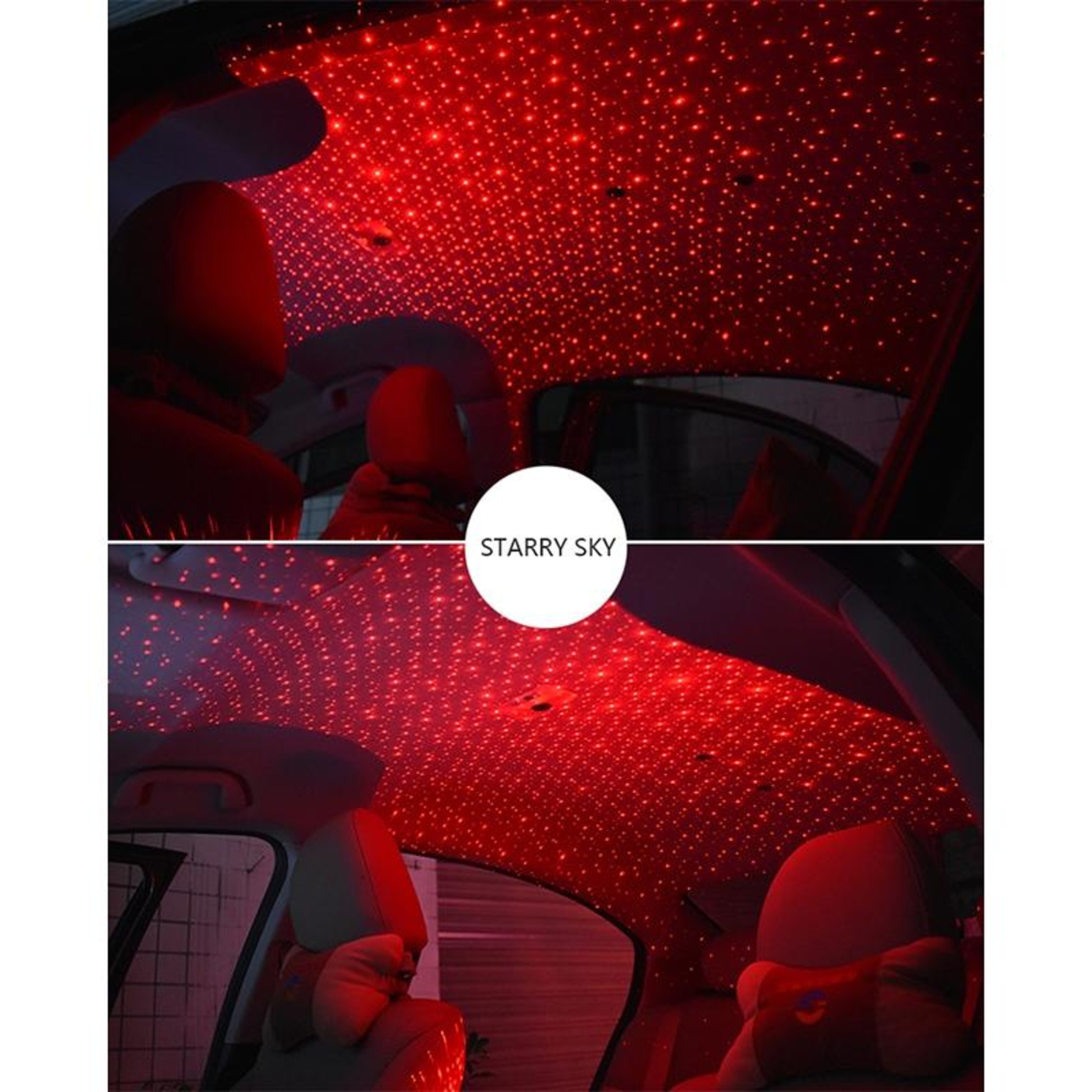Remote Control Car Star Projector USB Starry Sky Light For Car Roof Bedroom  Home Decor 5
