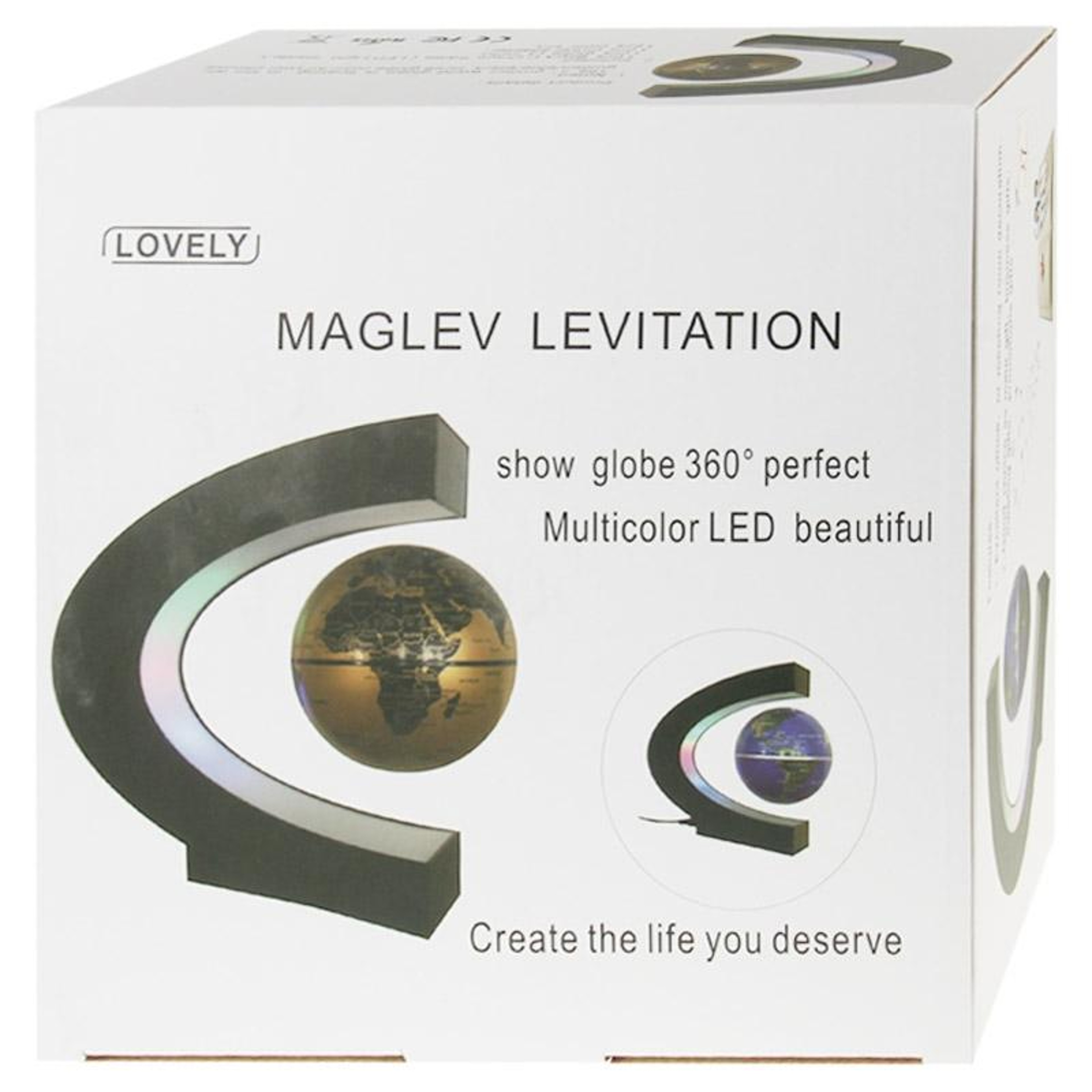 Magnetic Levitating Floating Globe With LED Lights Modern Desk Decor 4