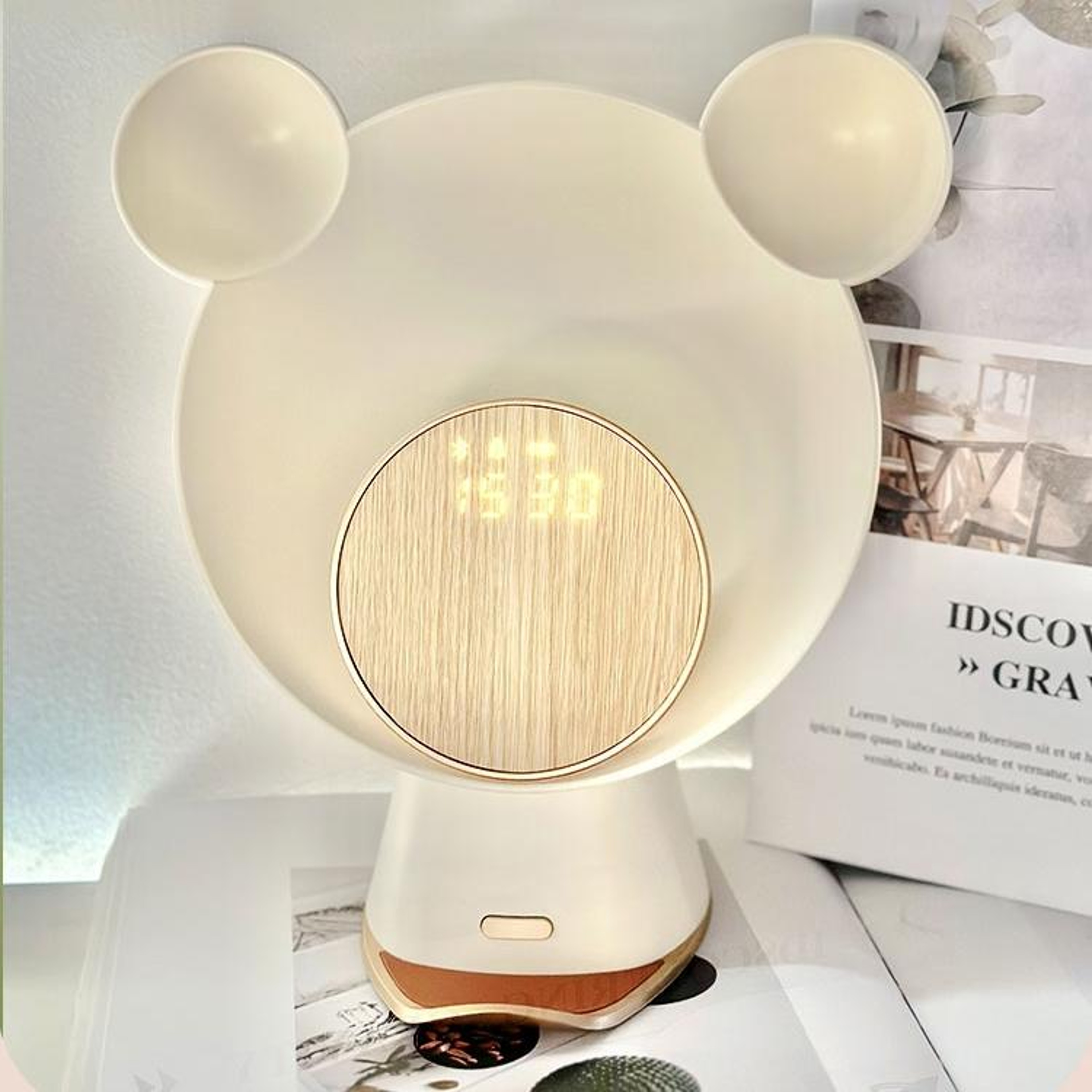 Smart Bear Night Light with Bluetooth Speaker Lamp & Wireless Charging Lamp – view 1