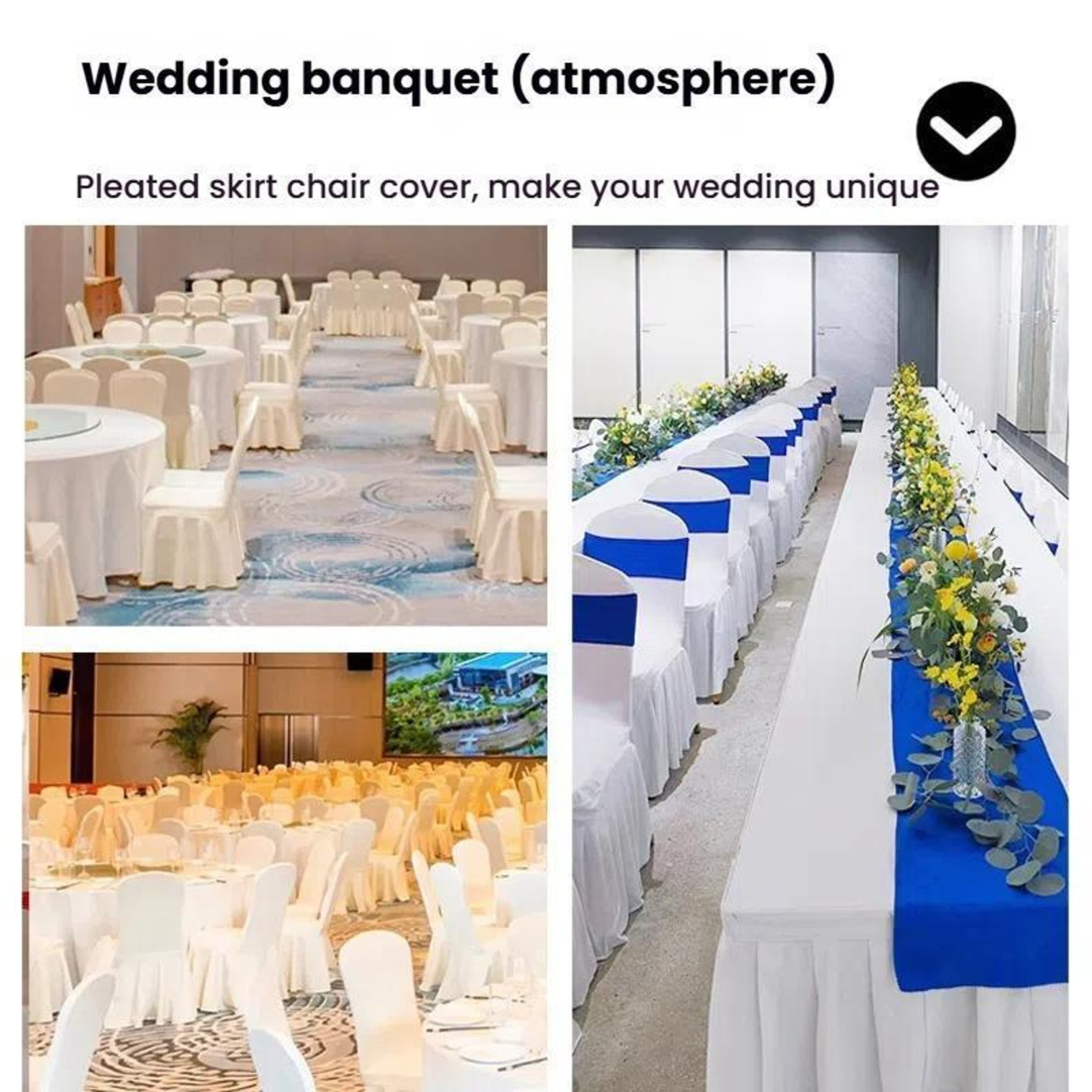 Elegant Stretch Chair Cover Spandex Chair Cover For Weddings Hotels  Banquet Seating 9
