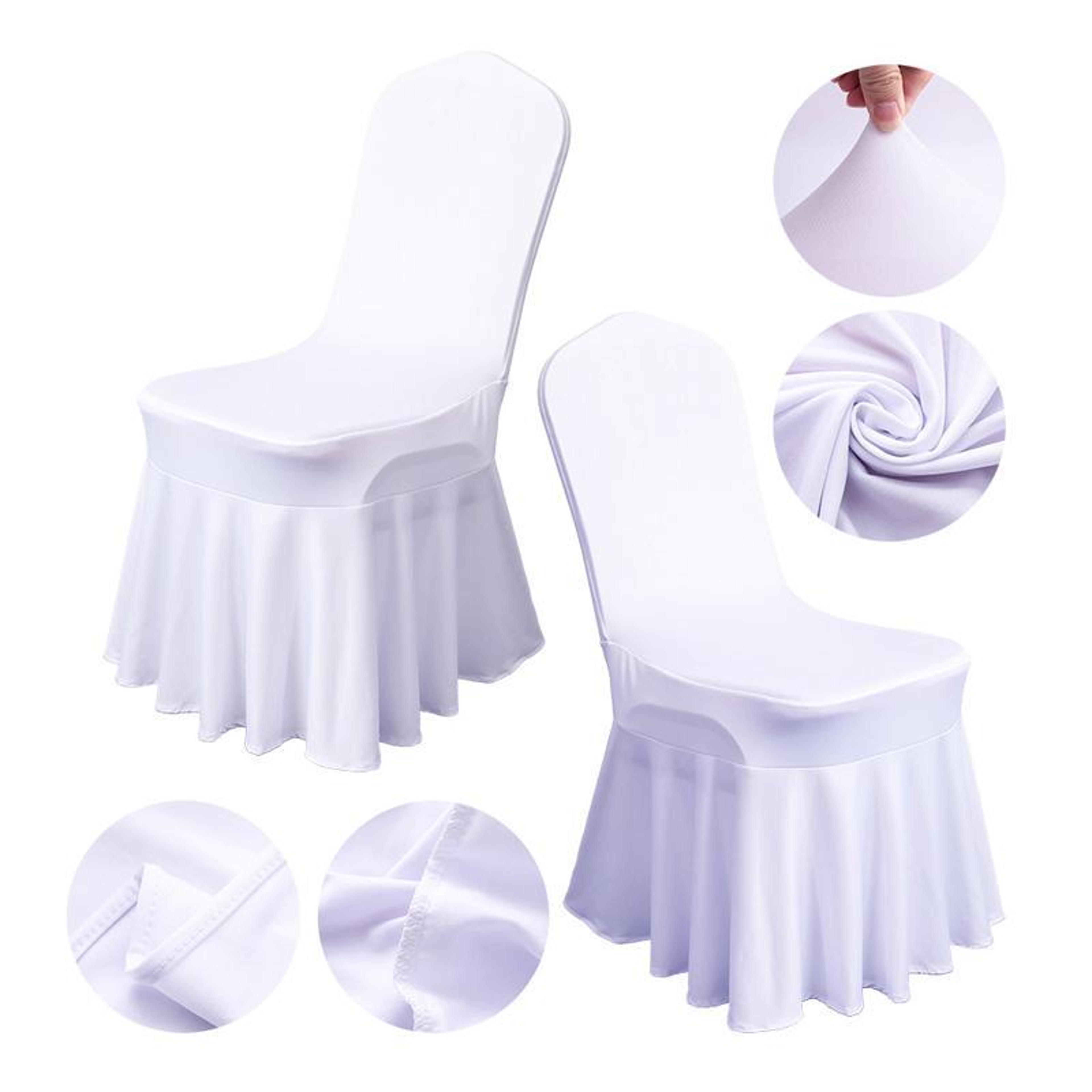Elegant Stretch Chair Cover Spandex Chair Cover For Weddings Hotels  Banquet Seating 1