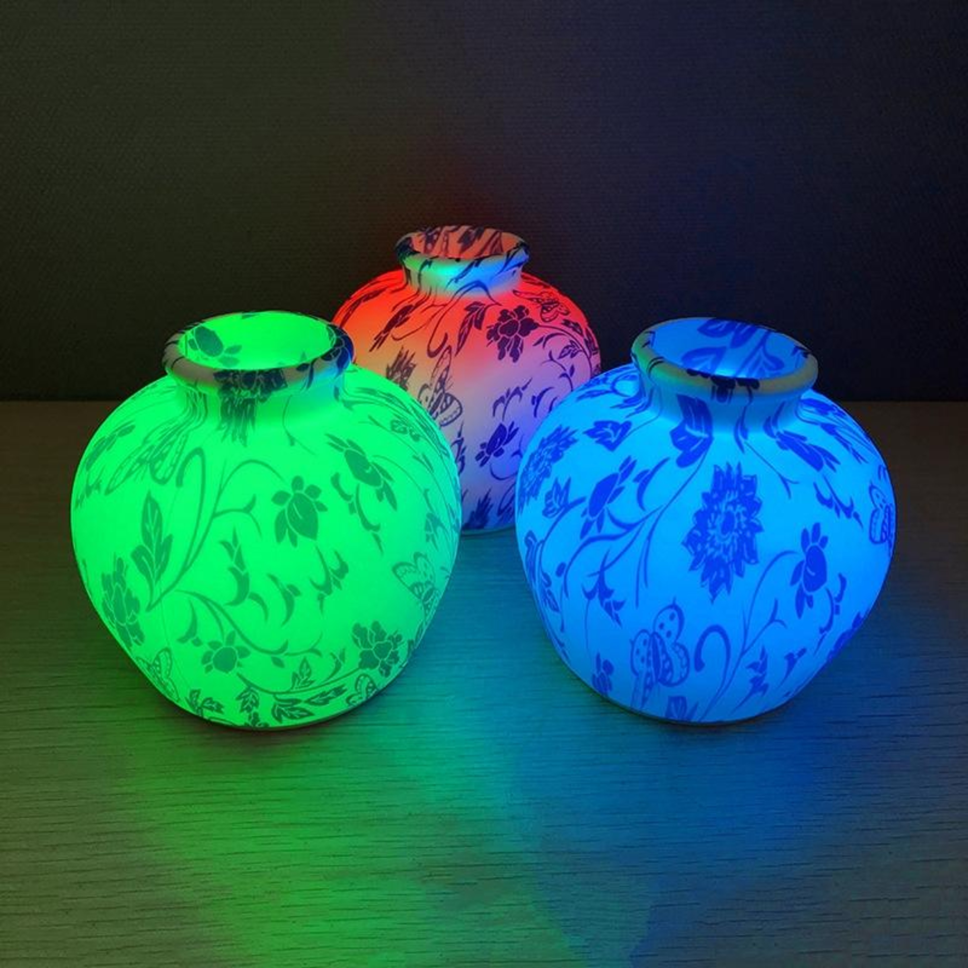 Blue & White Porcelain Silicone Night Light USB Rechargeable Touch Sensor LED Bedside Lamp – view 7