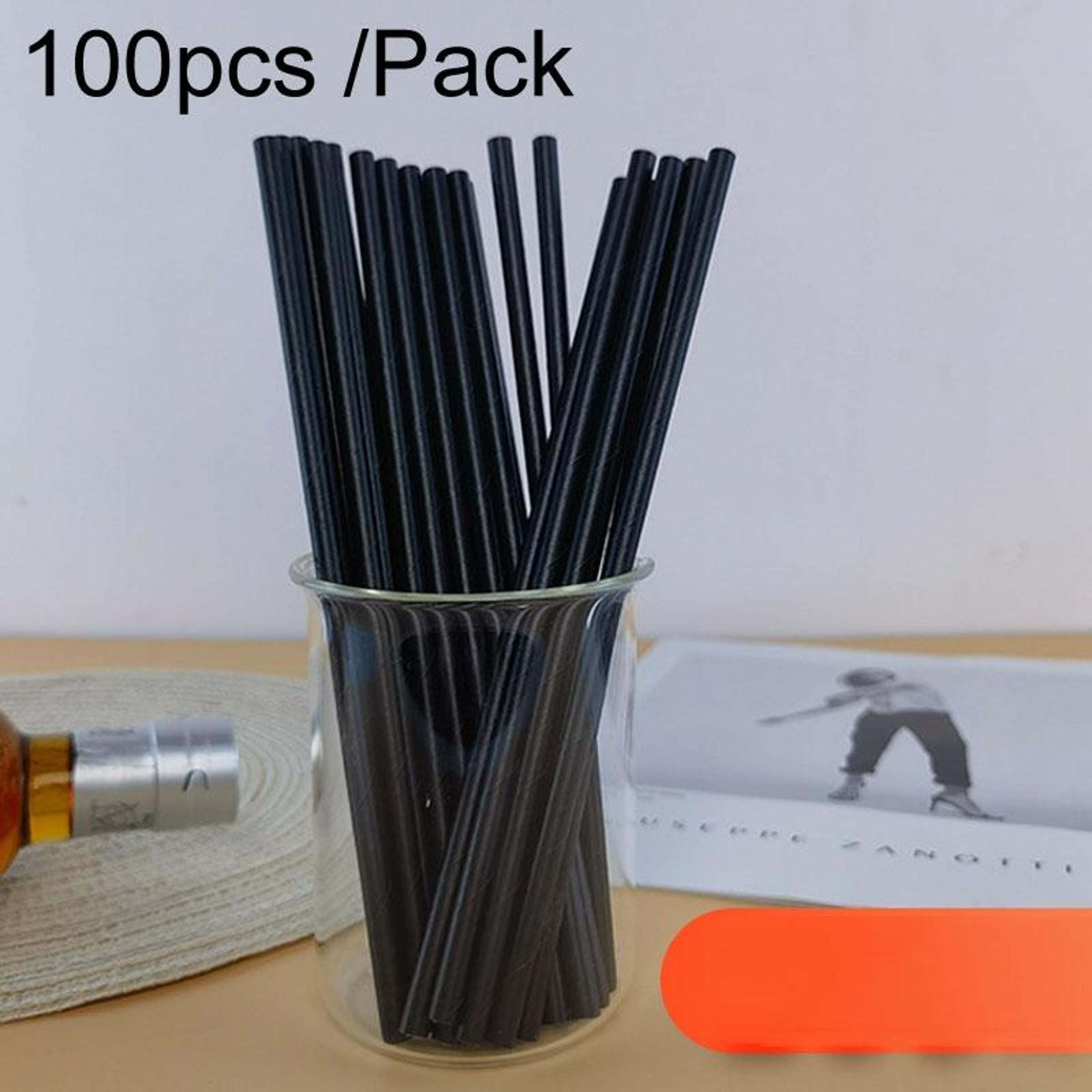 Pack Paper Straws Biodegradable Disposable Drinking Straws For Hot  Cold Beverages 7