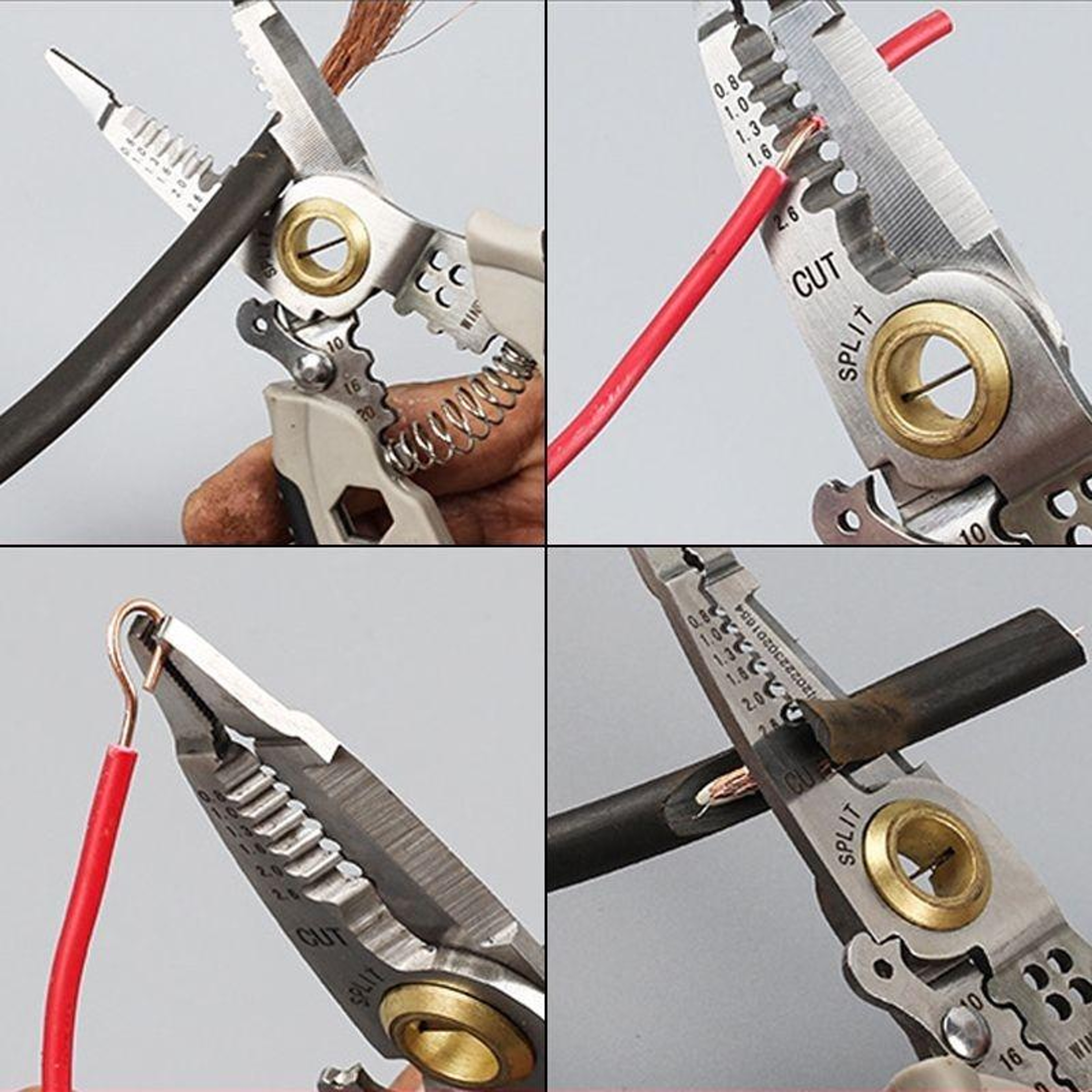 Wire Stripper Tool & Multipurpose Crimping Pliers with 6 Hex Wrench Sizes – view 4
