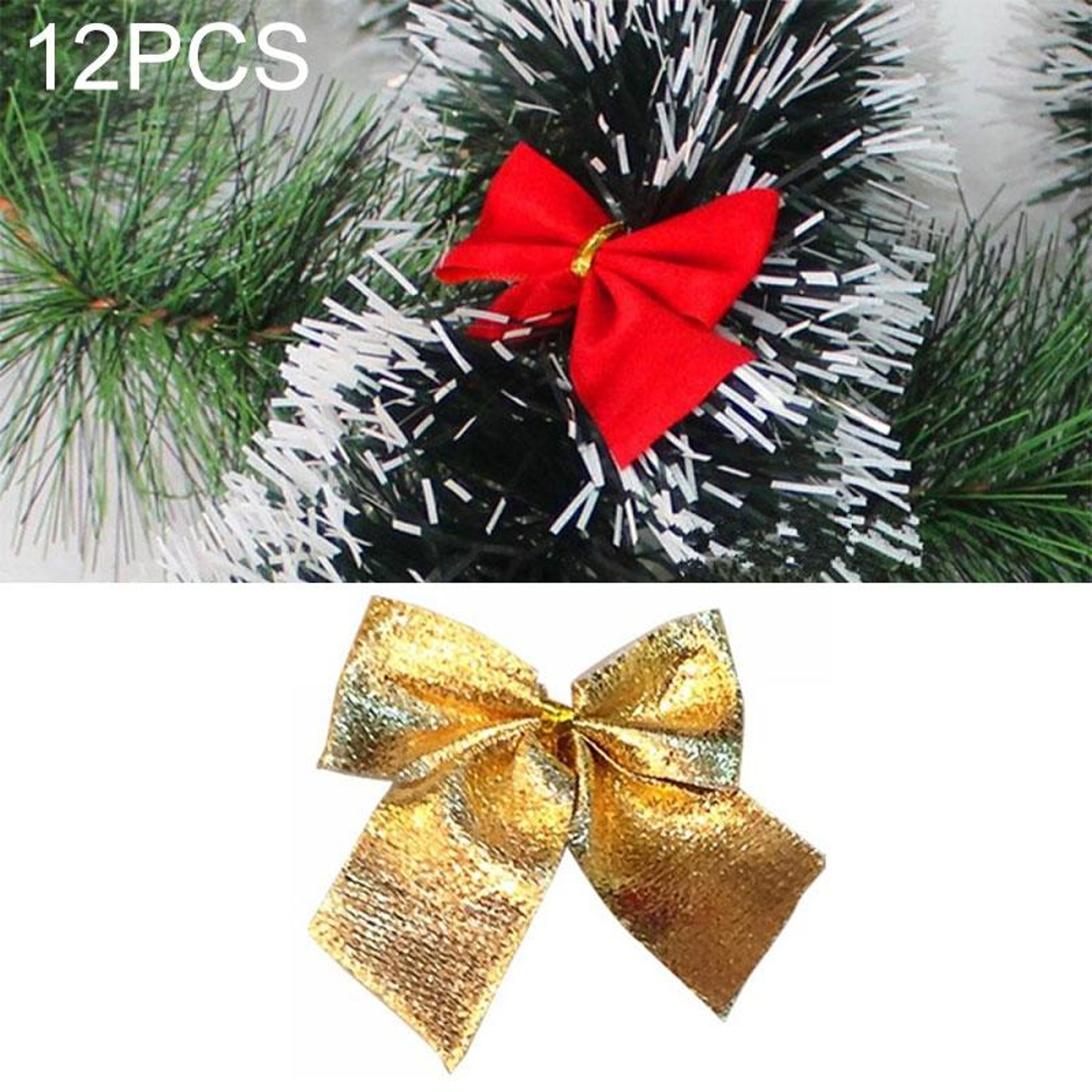 Luxury Christmas Tree Bows Flocked Velvet Holiday Decoration For Festive Tree Decor 0