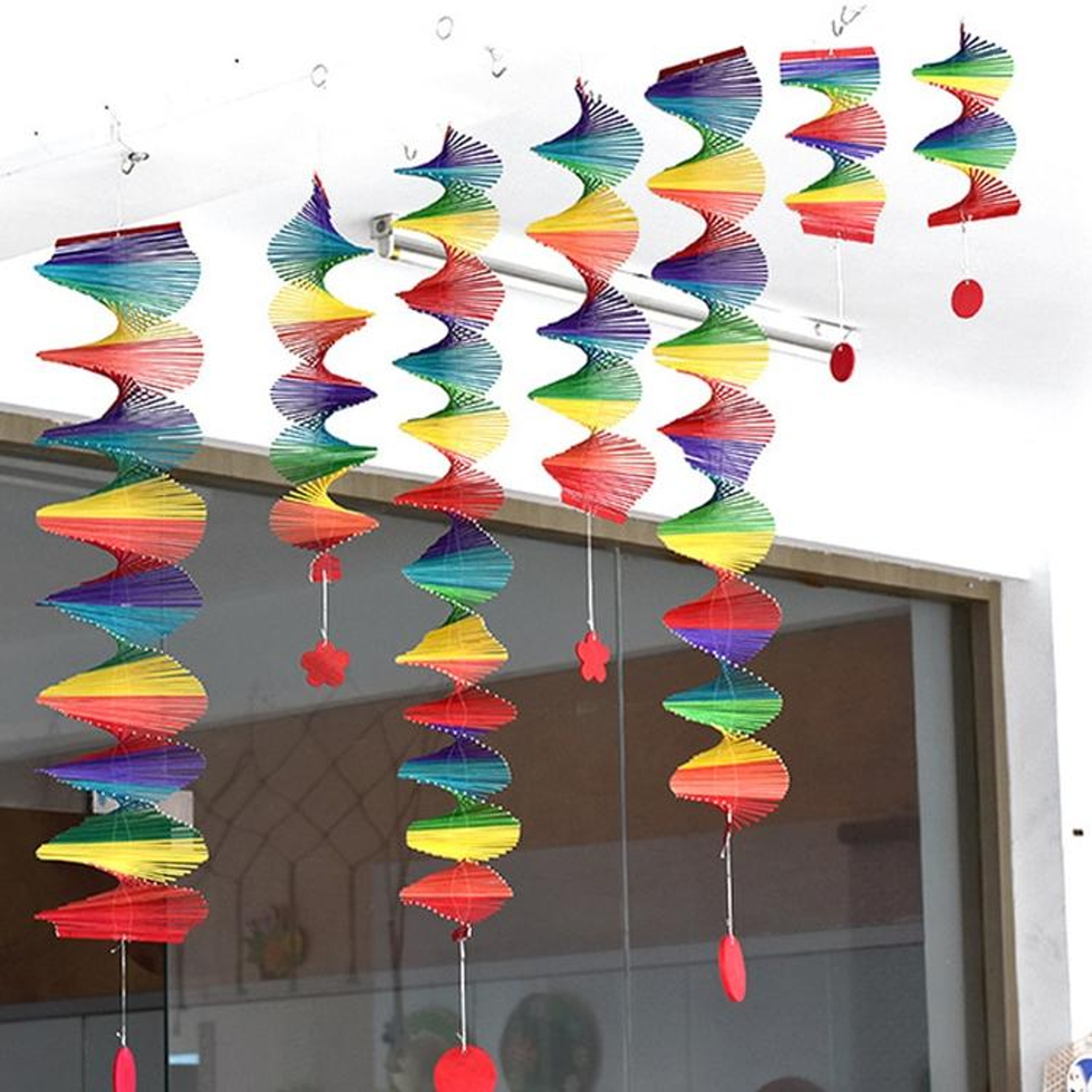 Colorful Classroom Wall Decor Bamboo Hanging Wind Spinner For Home  Classroom Decoration 4