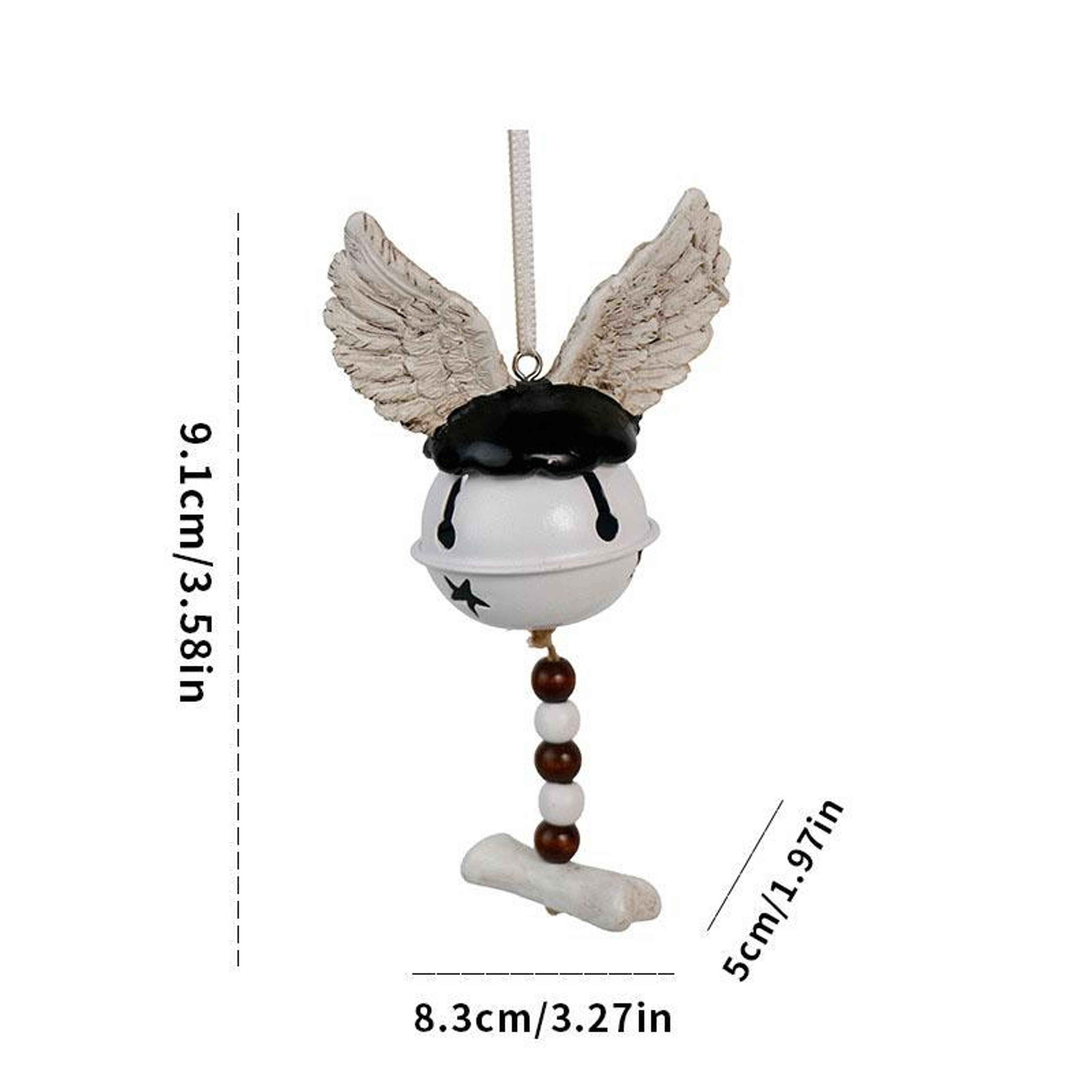 Halloween Devil Wing Wind Chime Hanging Decoration for Gothic Home & Party Decor – view 2