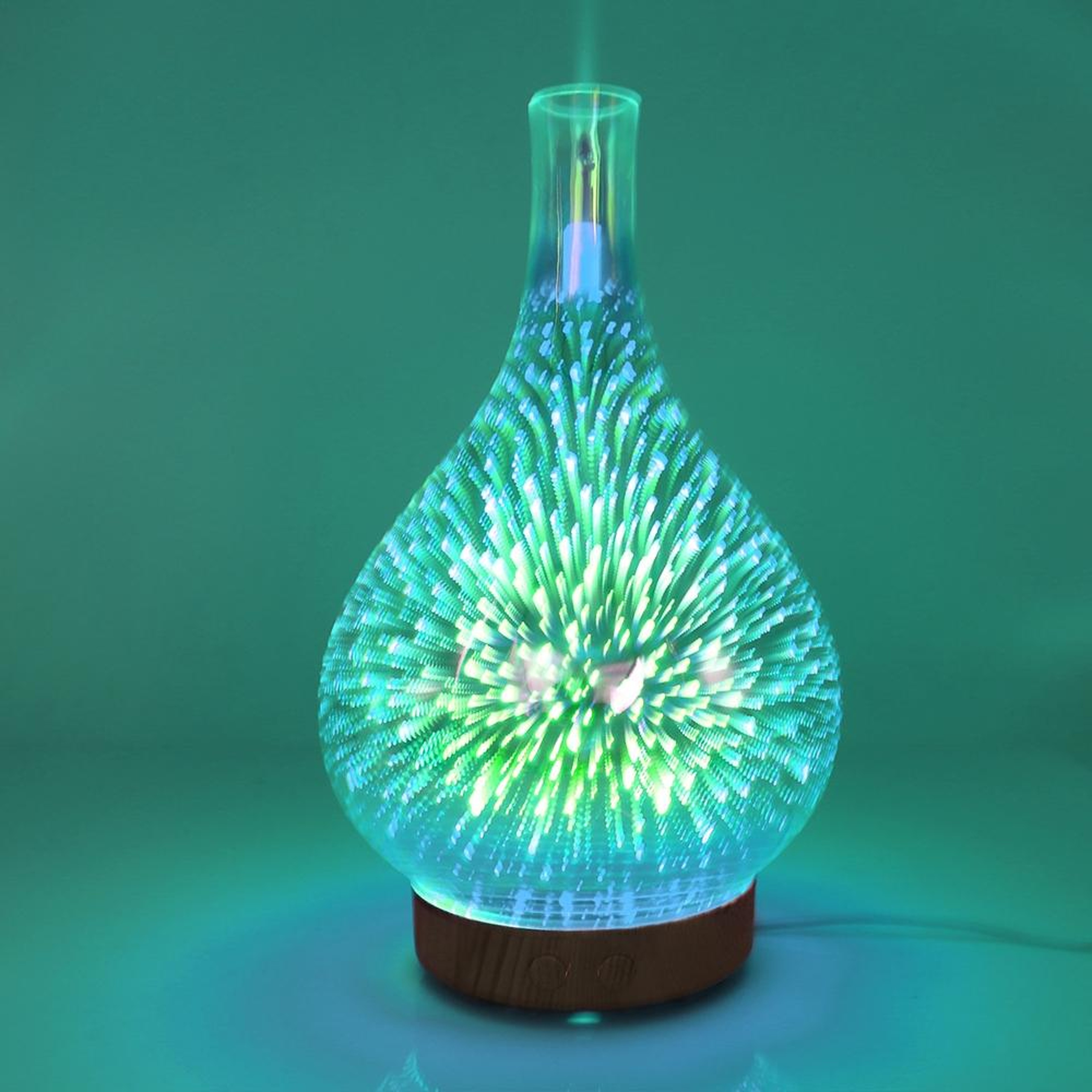 Fireworks 3D Aroma Diffuser  Air Humidifier With 7Color LED Night Light 10