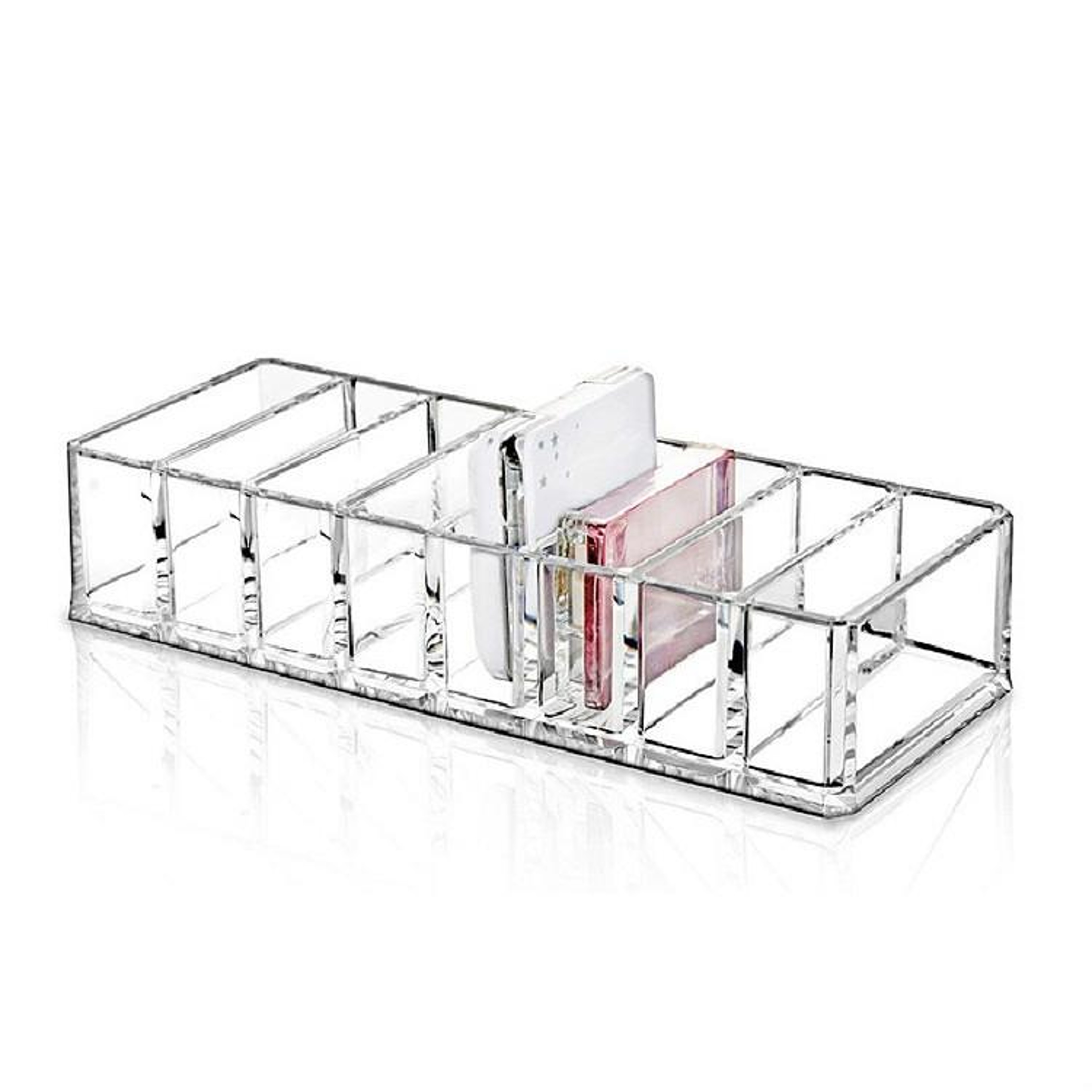 Clear Makeup Organizer Acrylic Lipstick Organizer & Cosmetic Storage Display Rack – view 2