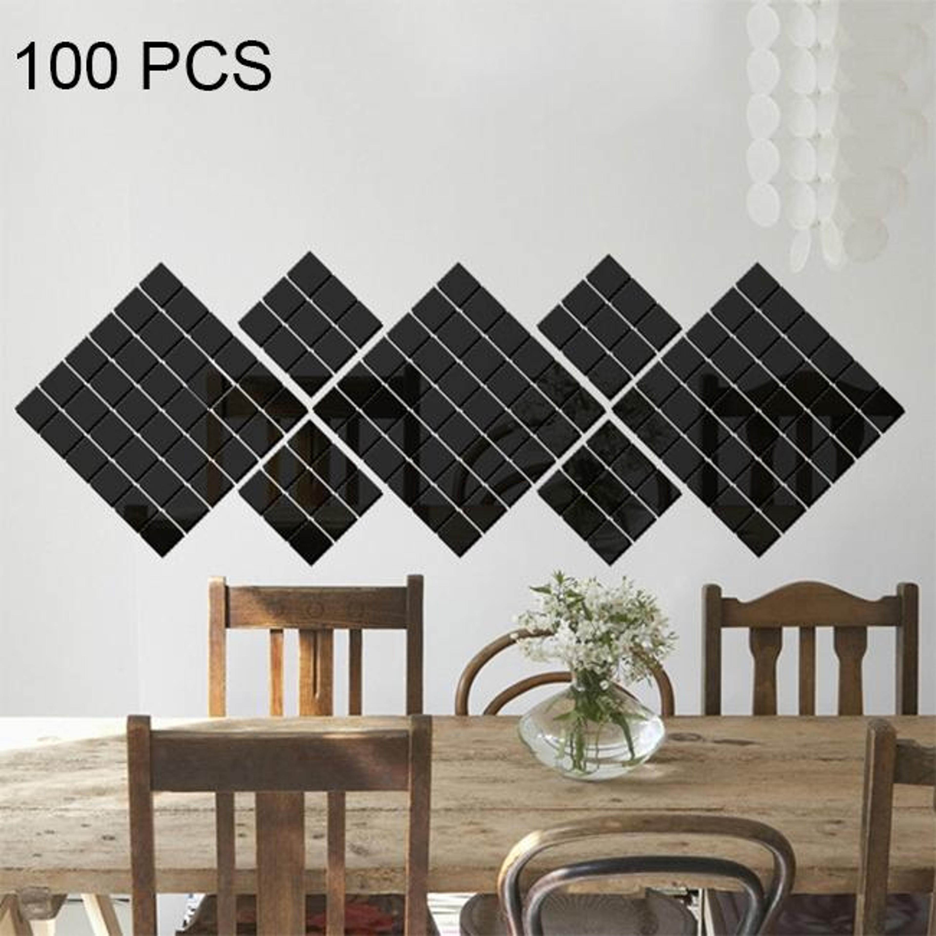 Floral Mirror Wall Stickers Acrylic Wall Decor For Living Room Bedroom  Home 2