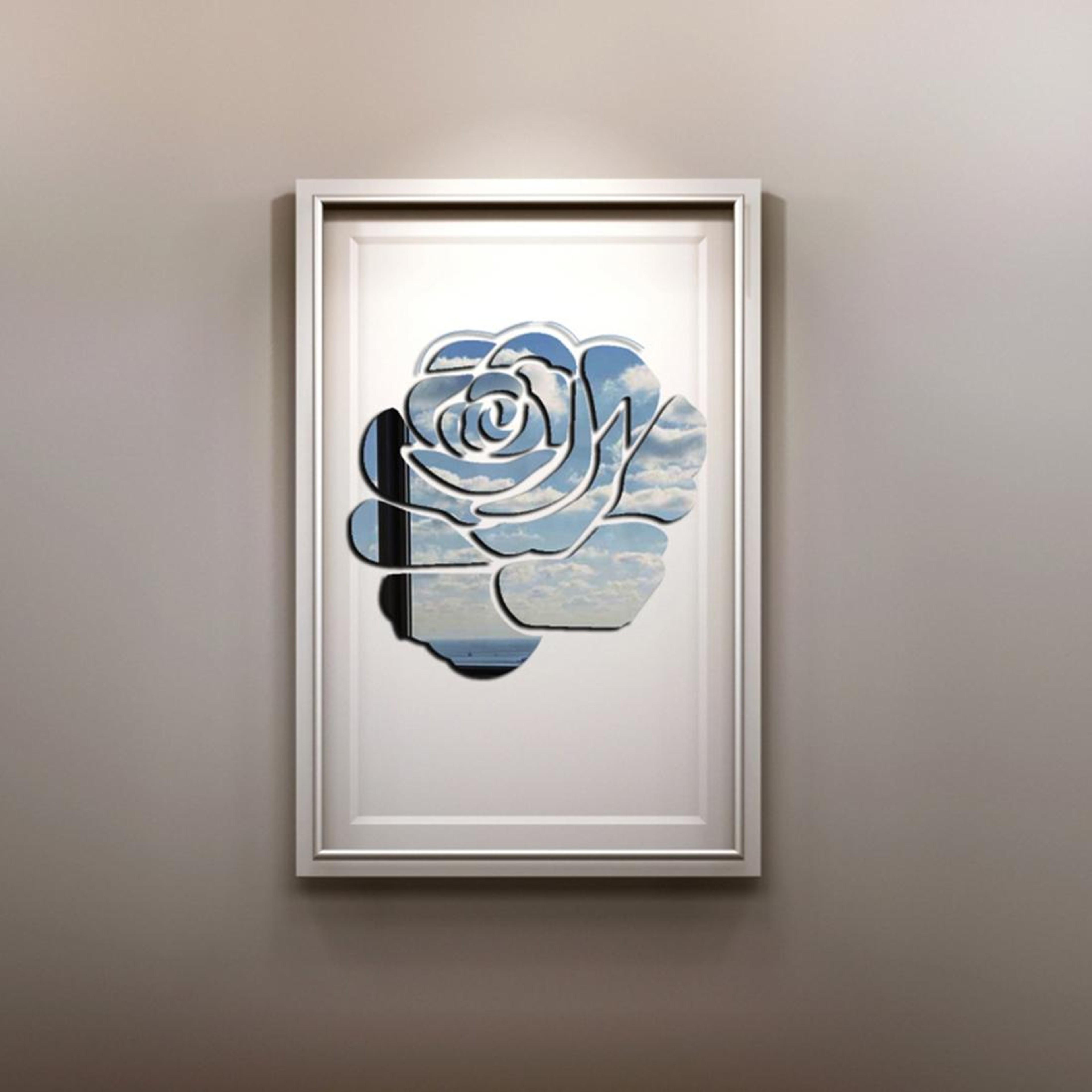 Floral Mirror Wall Stickers Acrylic Wall Decor For Living Room Bedroom  Home 6