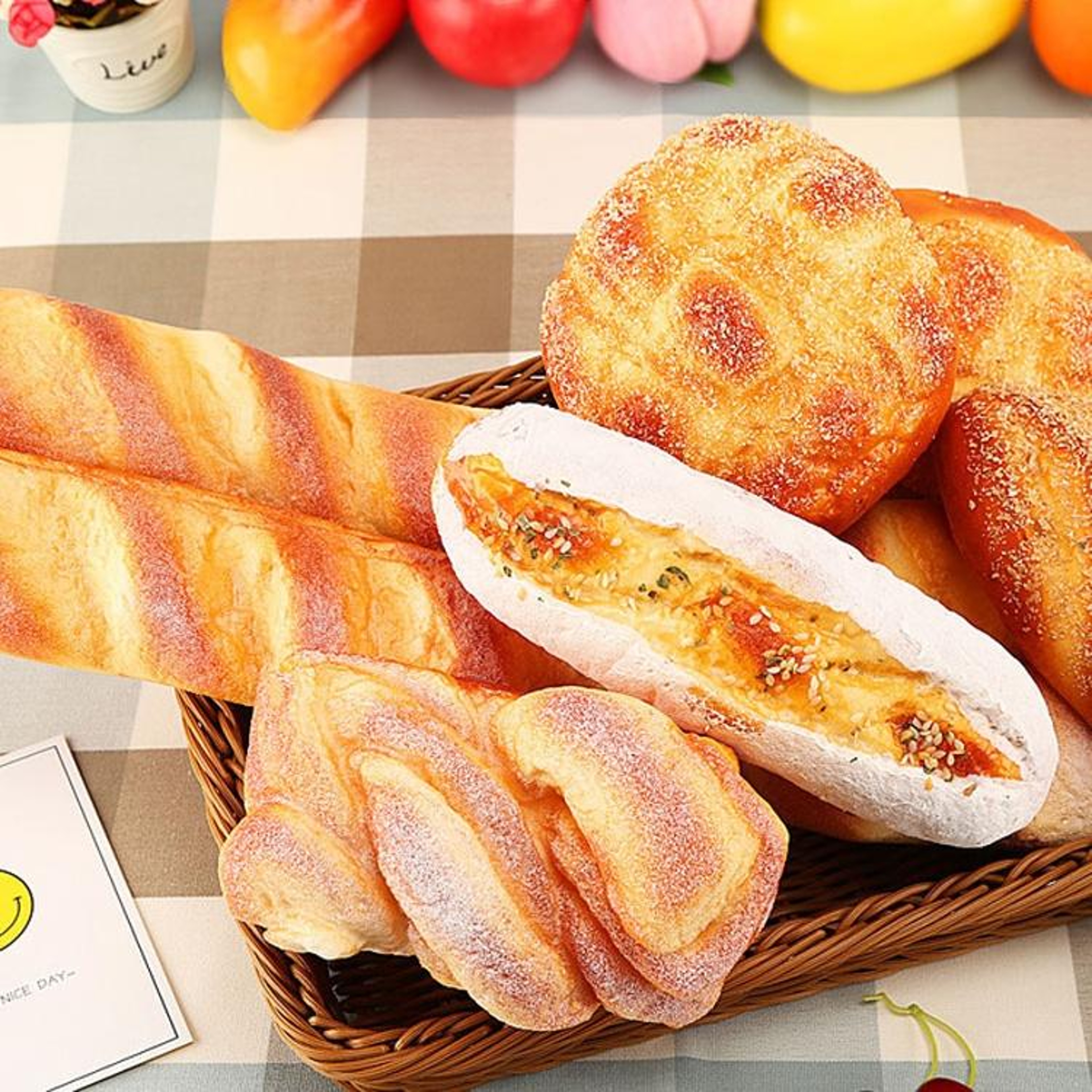 Realistic Fake Bread Decor PU Bakery Display Prop For Photography  Home Decoration 5